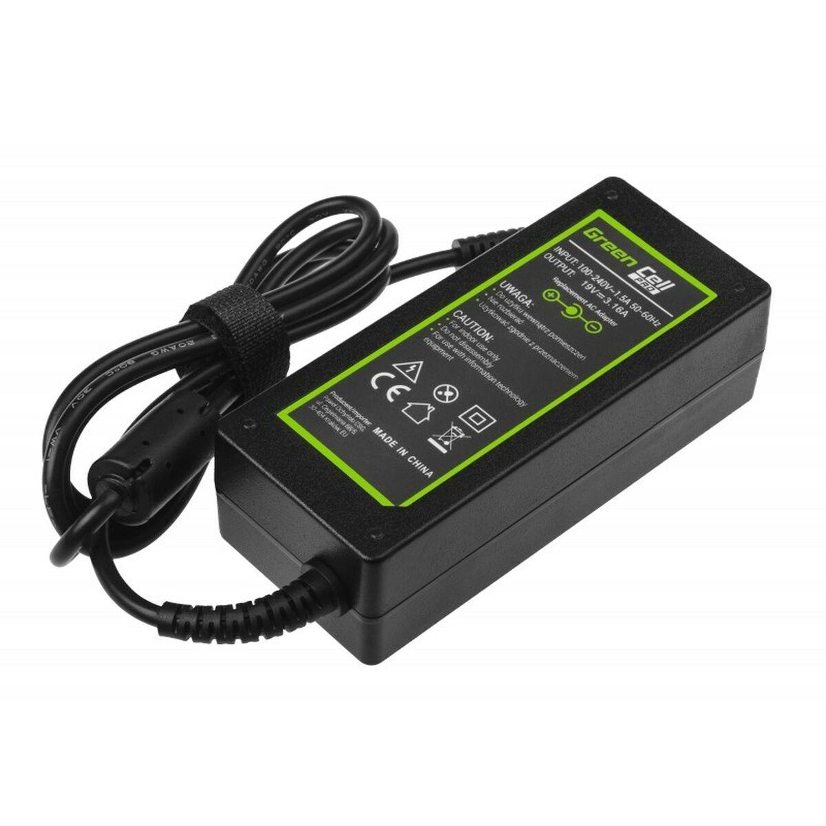 Green Cell AD20P adattatore e invertitore Interno 60 W Nero (Green Cell Pro Charger for Samsung R519 etc., 19V 3.16A 60W - Blac