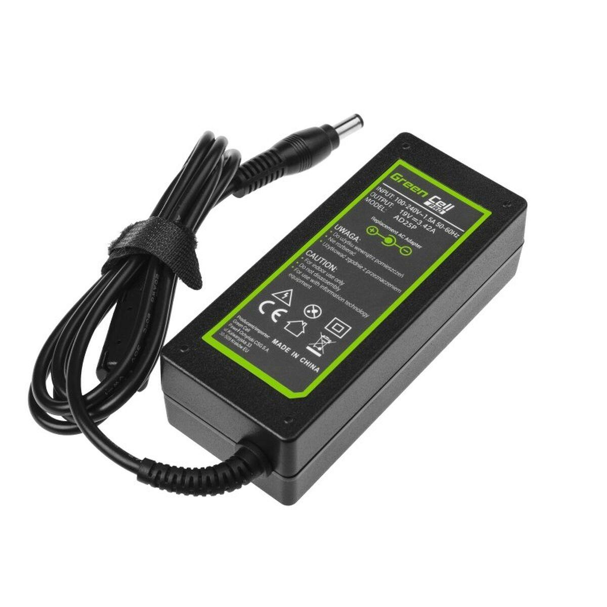 Green Cell AD25P adattatore e invertitore Interno 65 W Nero (Green Cell PRO Charger / AC Adapter 19V 3.42A 65W for Asus, Toshib