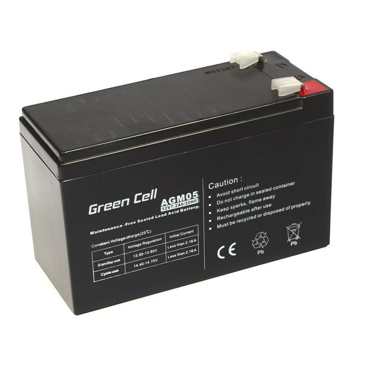 Green Cell AGM05 batteria UPS Acido piombo VRLA 12 V 72 Ah (Green Cell AGM VRLA 12V 7.2Ah maintenance-free battery for alarm sy
