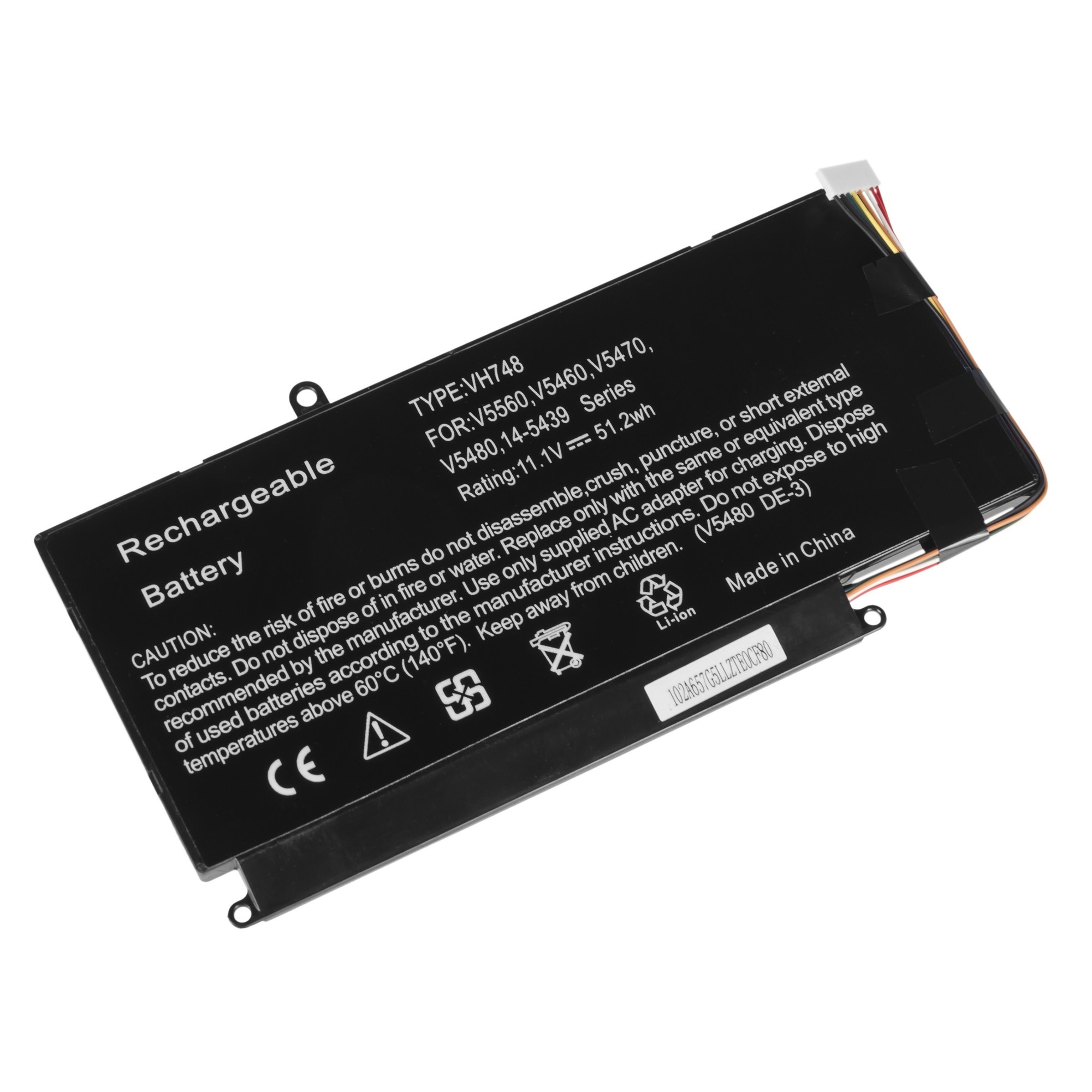 Batteria per laptop per Dell Vostro 5460 5470 5480 5560 - 11,1 V - 4500 mAh
