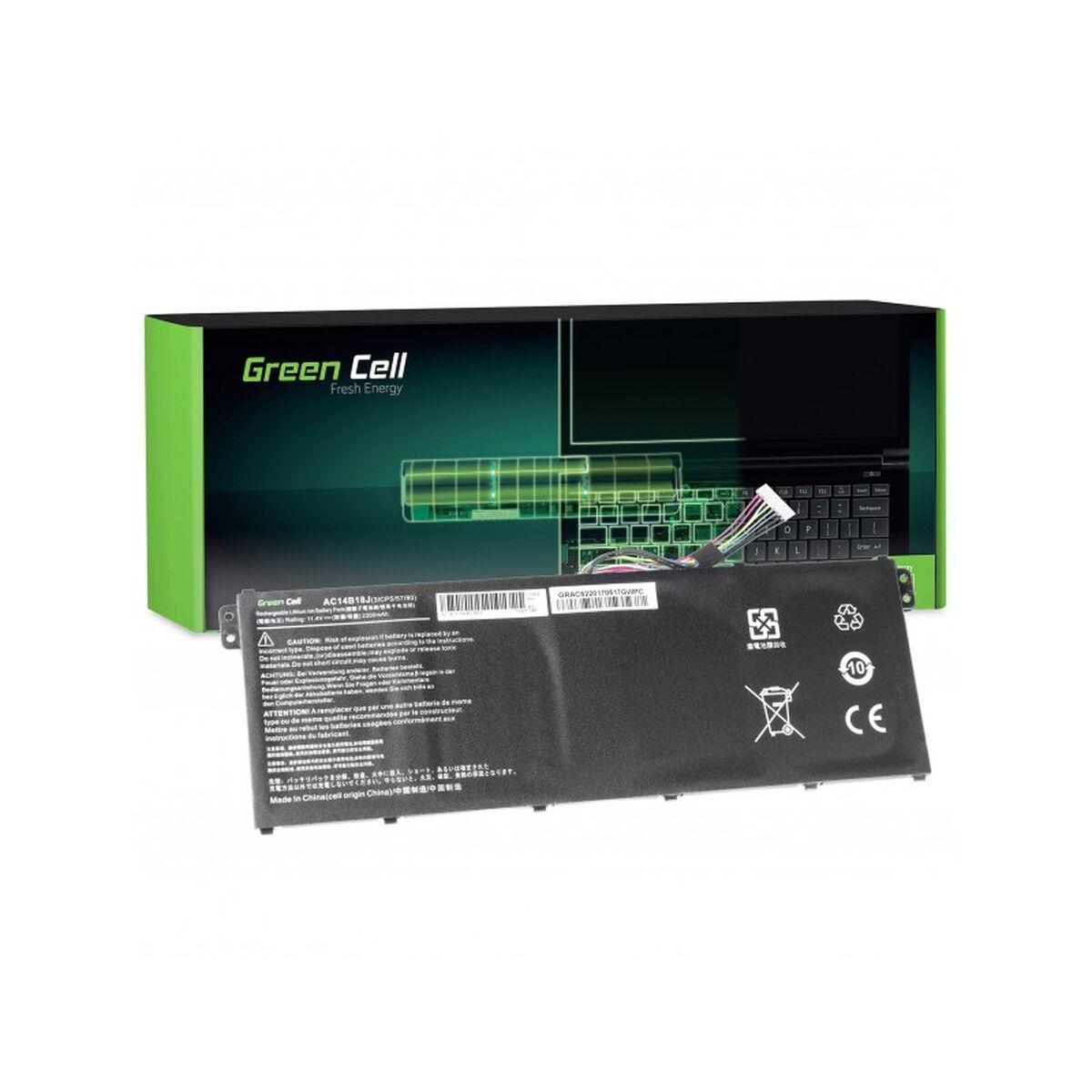 Green Cell AC52 ricambio per laptop Batteria (Batteri AC14B8K AC14B18J for Acer Aspire E 11 ES1-111M etc., 11.4V 2100mAh)