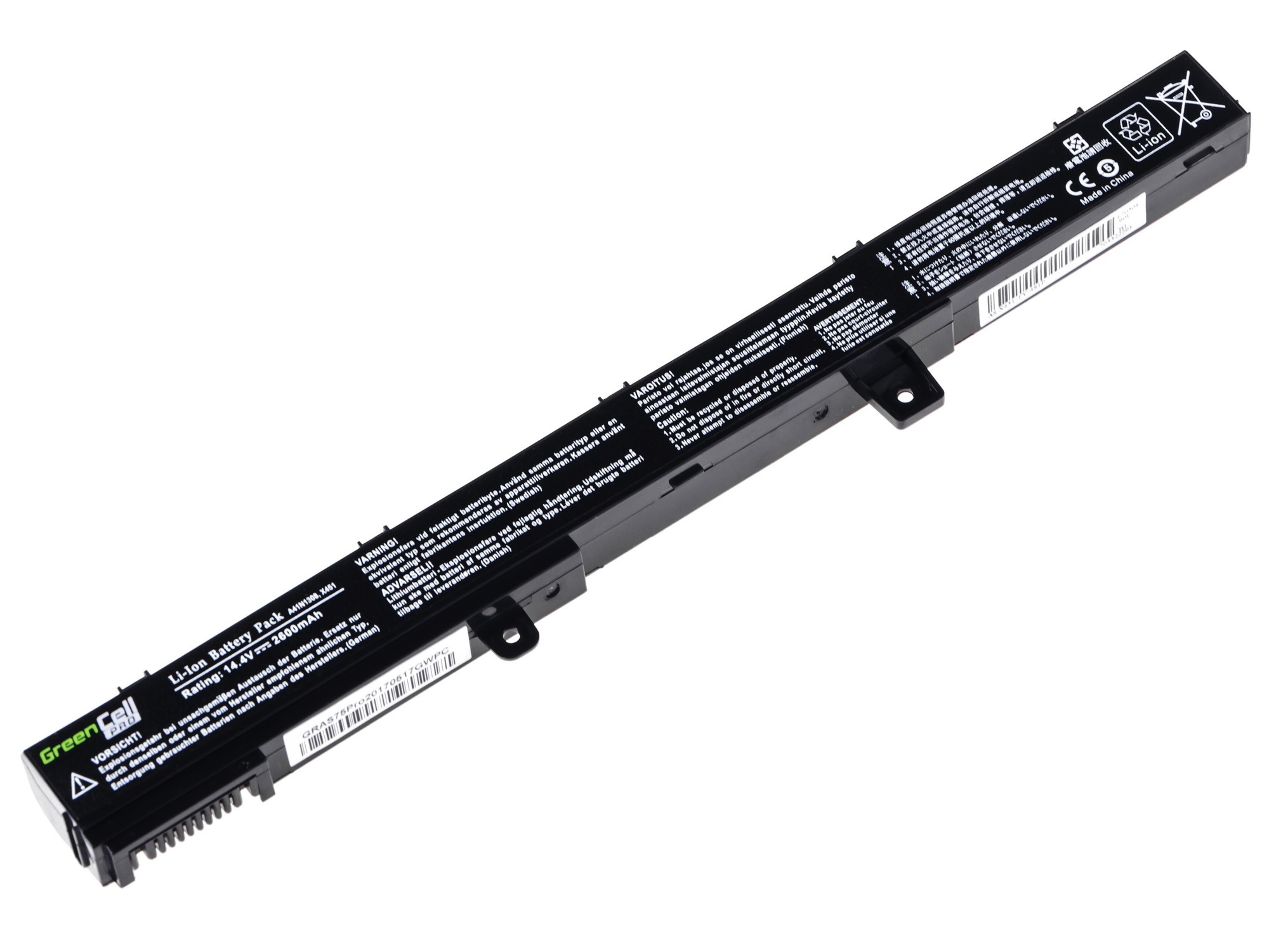 Batteria PRO per portatile Asus 550 750 - 11,4 V - 2600 mAh