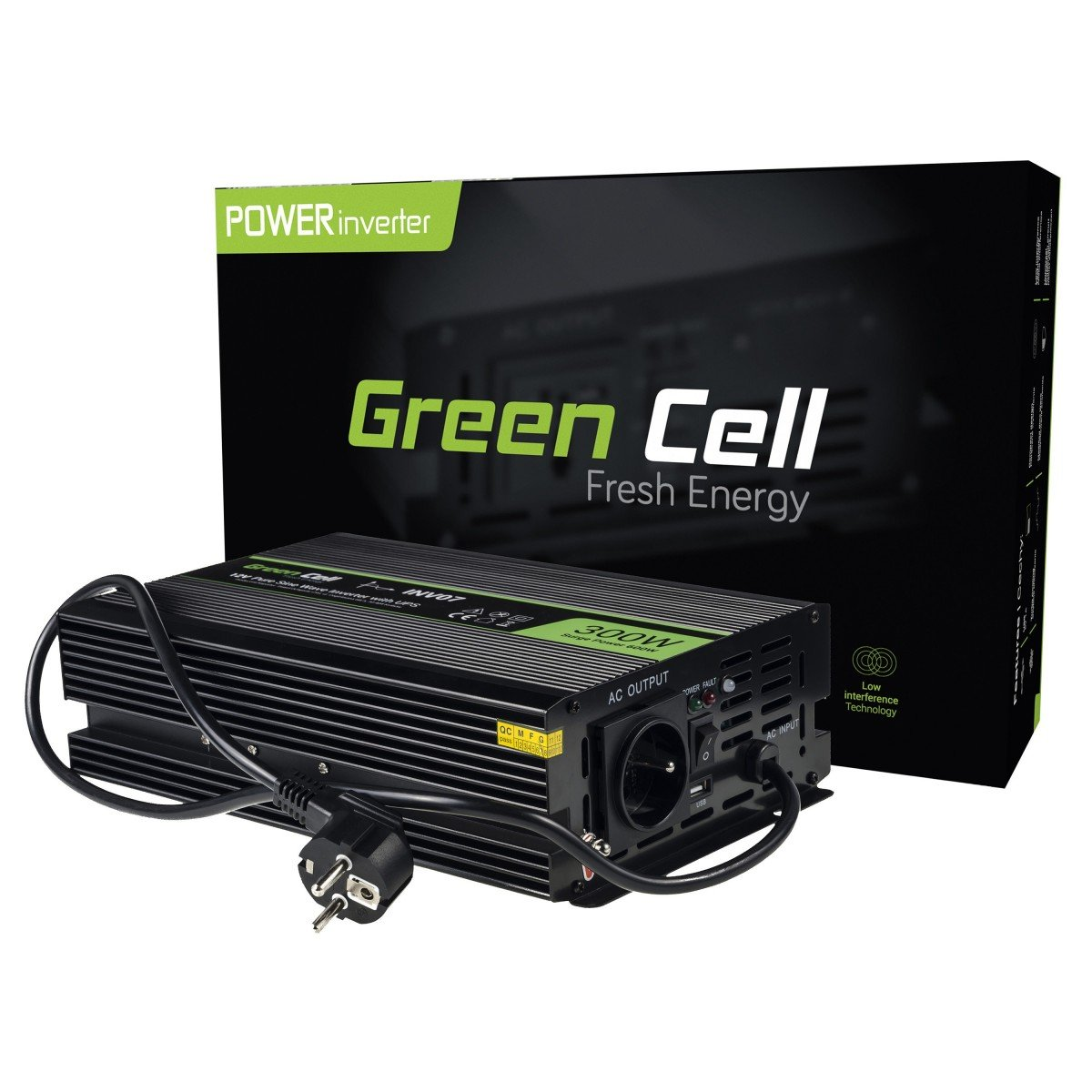 INV07 - Universale - Auto - 12 V - 300 W - 230 V - DC-AC