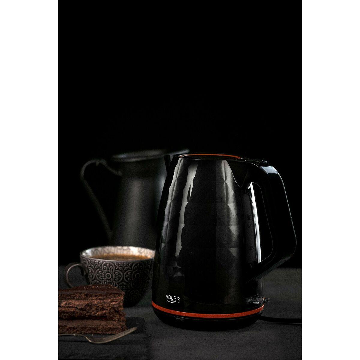 Bollitore Adler AD 1277 b Nero Plastica 2200 W 1,7 L