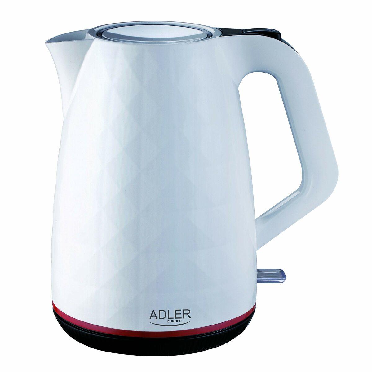 Bollitore Adler AD 1277 w Bianco Plastica 2200 W 1,7 L