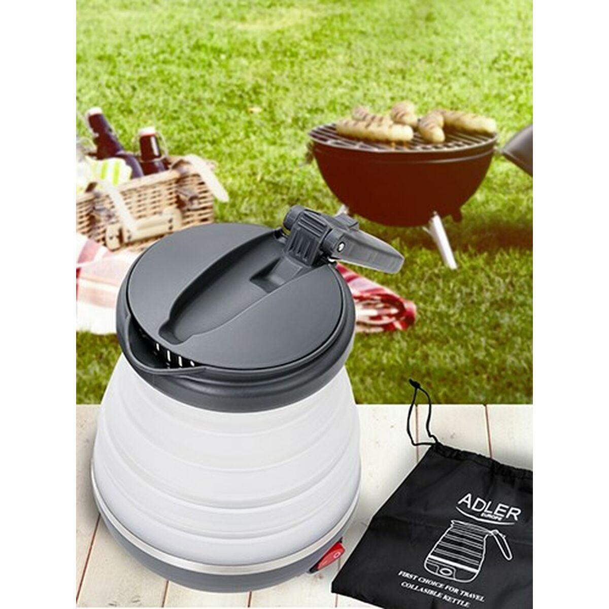 Bollitore Adler AD 1279 Bianco Nero Plastica 750 W 06 L