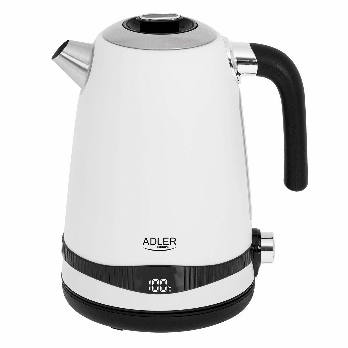 Bollitore Adler Bianco Acciaio inossidabile 2200 W 1.7 L