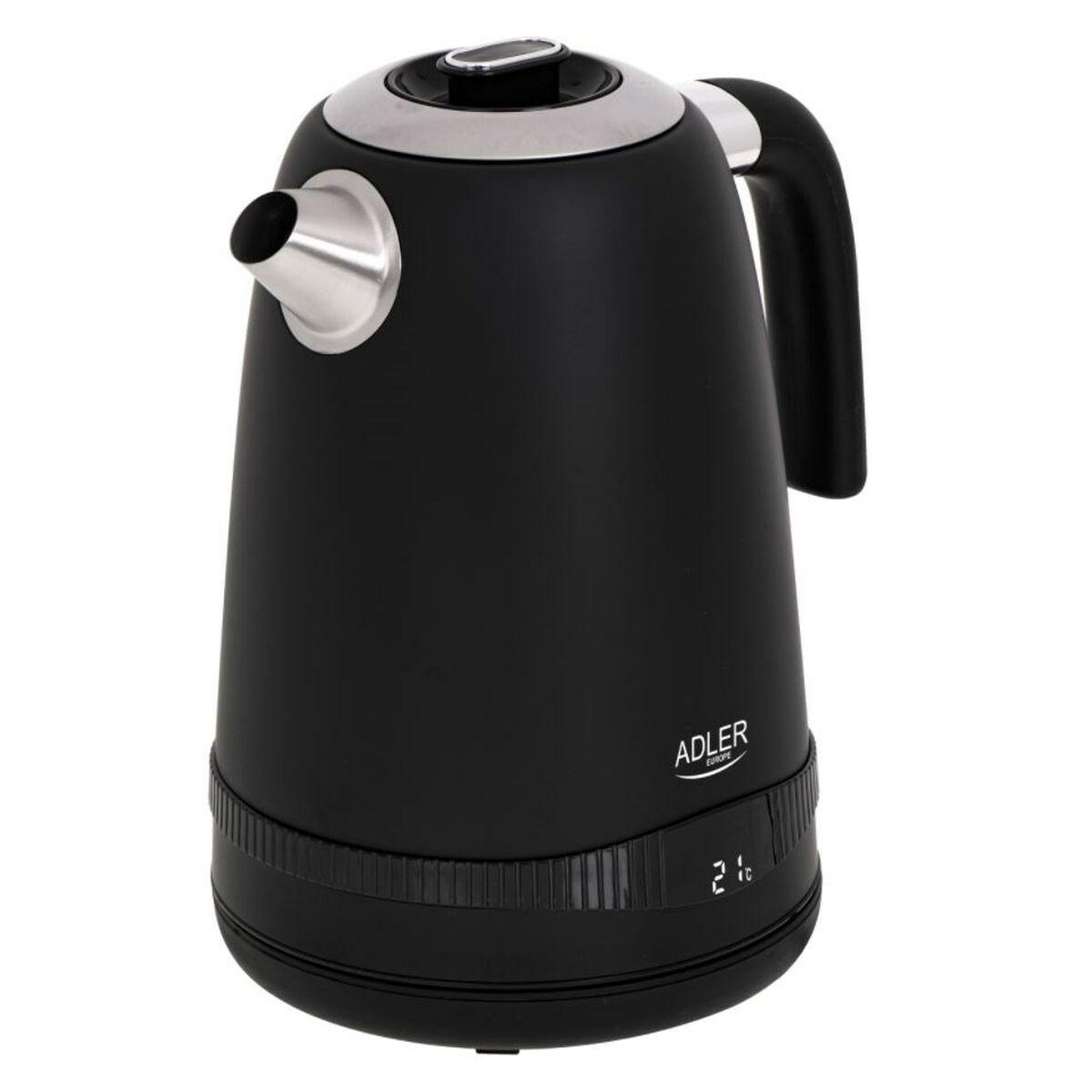 Bollitore Adler AD 1295b Nero Acciaio inossidabile 2200 W 1.7 L