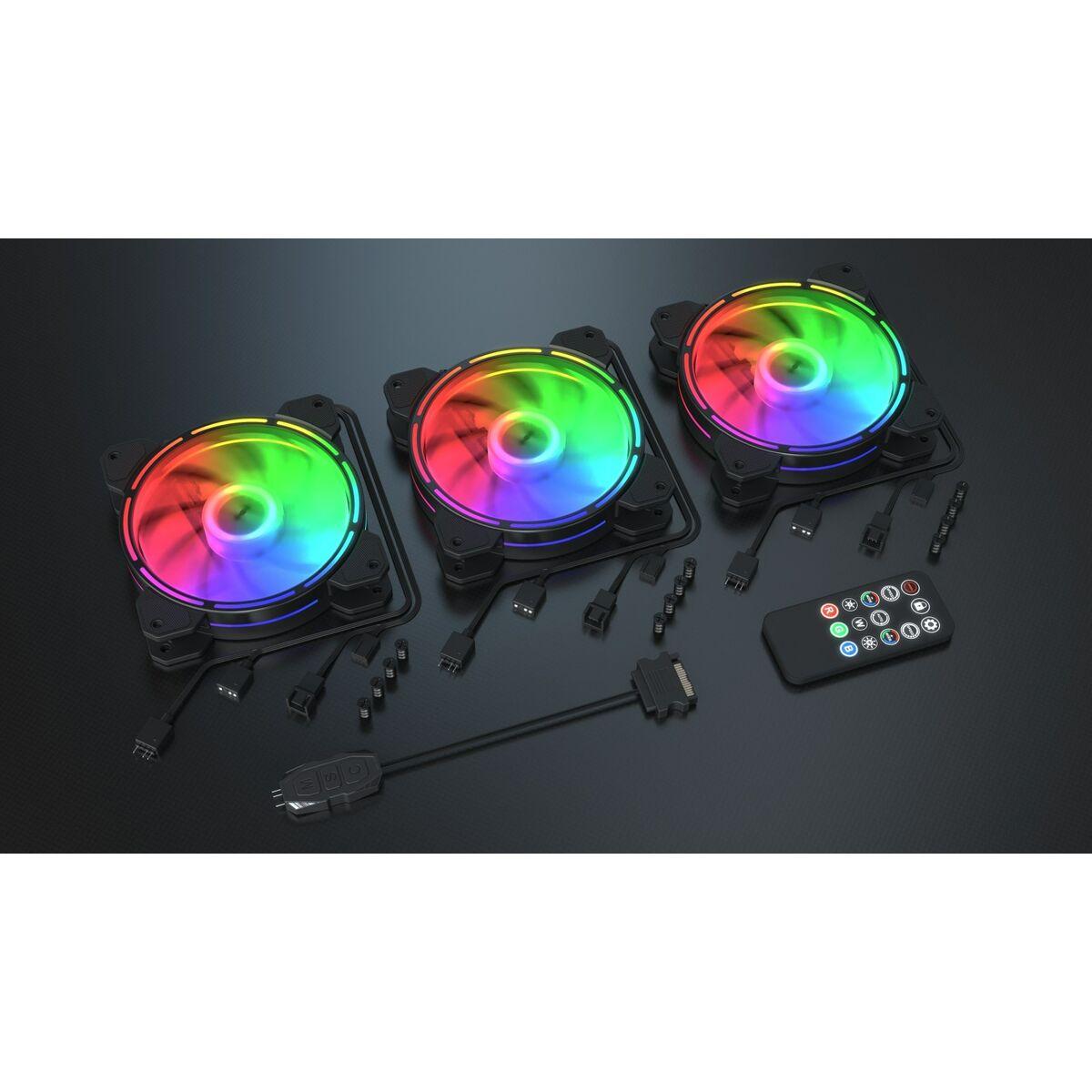 Ventola da Case Krux LUNAR ARGB 3 UnitÃƒÂ  ÃƒËœ 12 cm (3 UnitÃƒÂ )