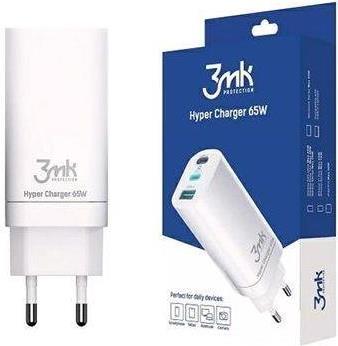 Batteria ricaricabile 3mk HyperCharger 65W 2xUSB-C 1xUSB-A PD 3.0/QC 4.0 baltas (5903108406147)