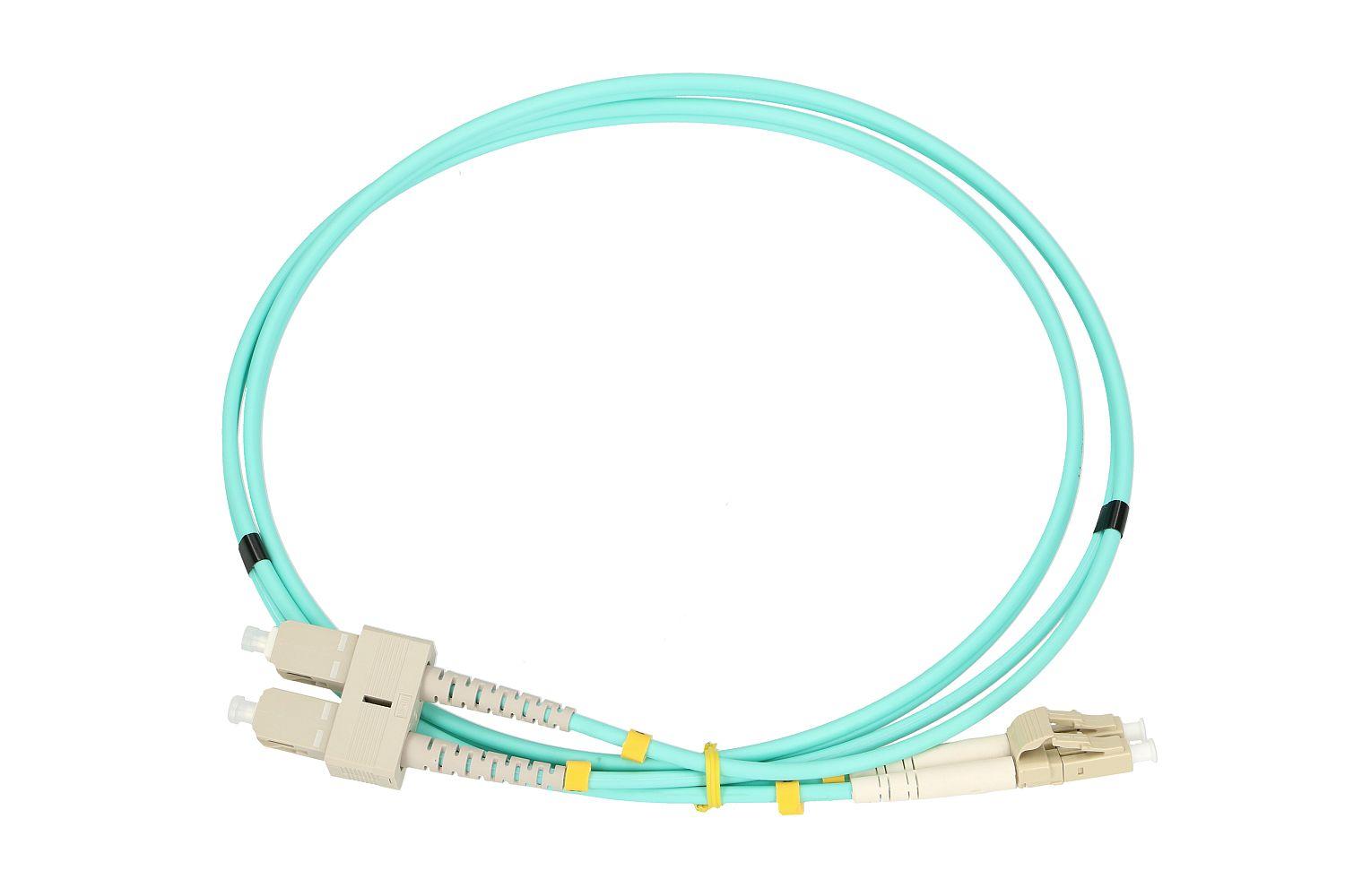 Extralink LC/UPC-SC/UPC Patchcord Multimodale OM3 Duplex 3mm 5m
