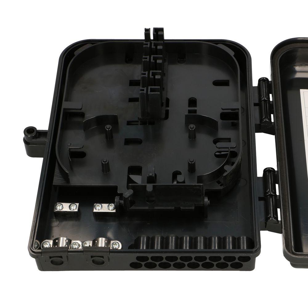 Extralink Eliza V2 Morsettiera fibra ottica 16 saldature nero mid-span