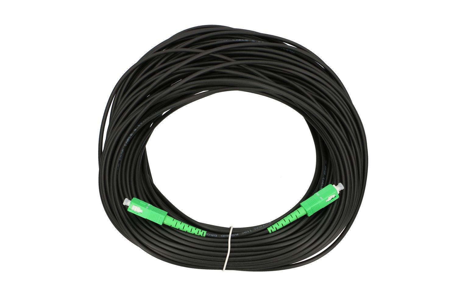 Extralink SC/APC-SC/APC | Patchcord | Rotondo, a goccia, modalita singola, Simplex, G.657A2, 40m
