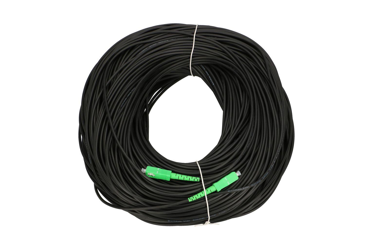 Extralink SC/APC-SC/APC | Patchcord | Rotondo, a goccia, modalita singola, Simplex, G.657A2, 200m