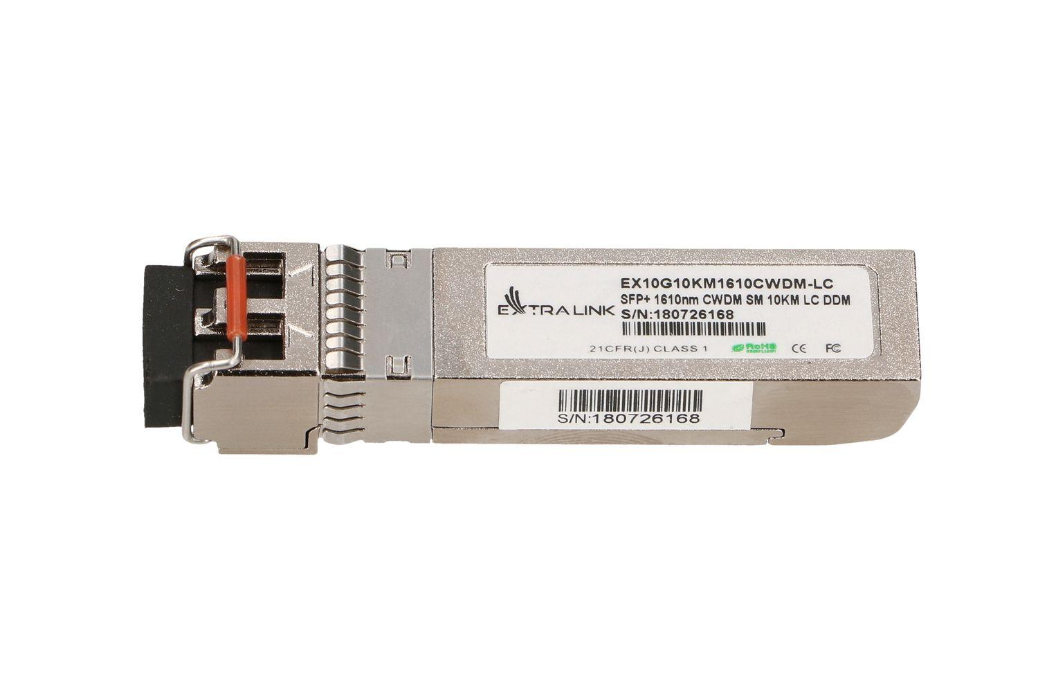 Extralink SFP 10G Modulo SFP CWDM 10Gbps 1610nm single mode 10km LC DOM