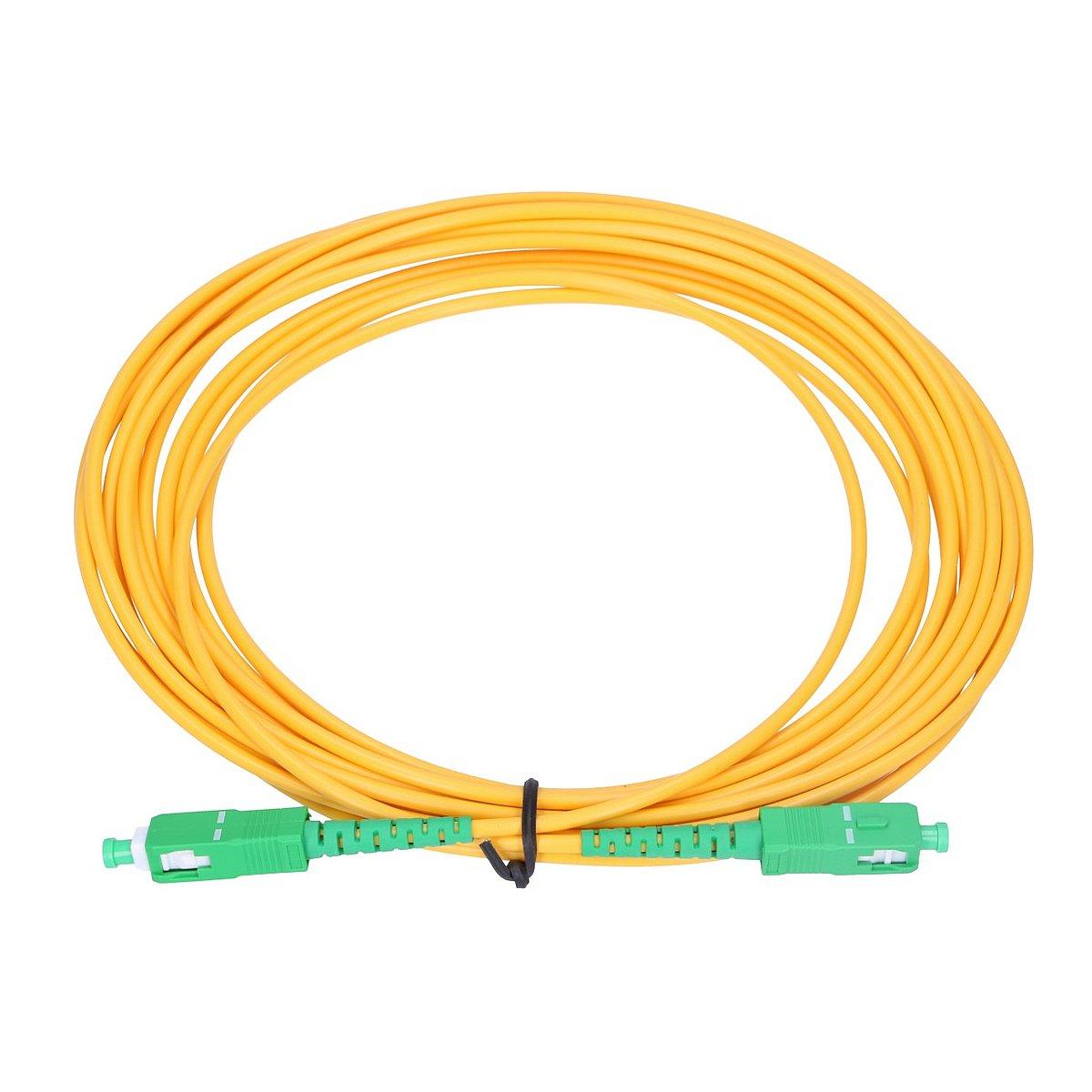 Extralink SC/APC-SC/APC bianco | Patchcord | LSOH, Monomodale, Simplex, G.657A2, 3mm, 30m