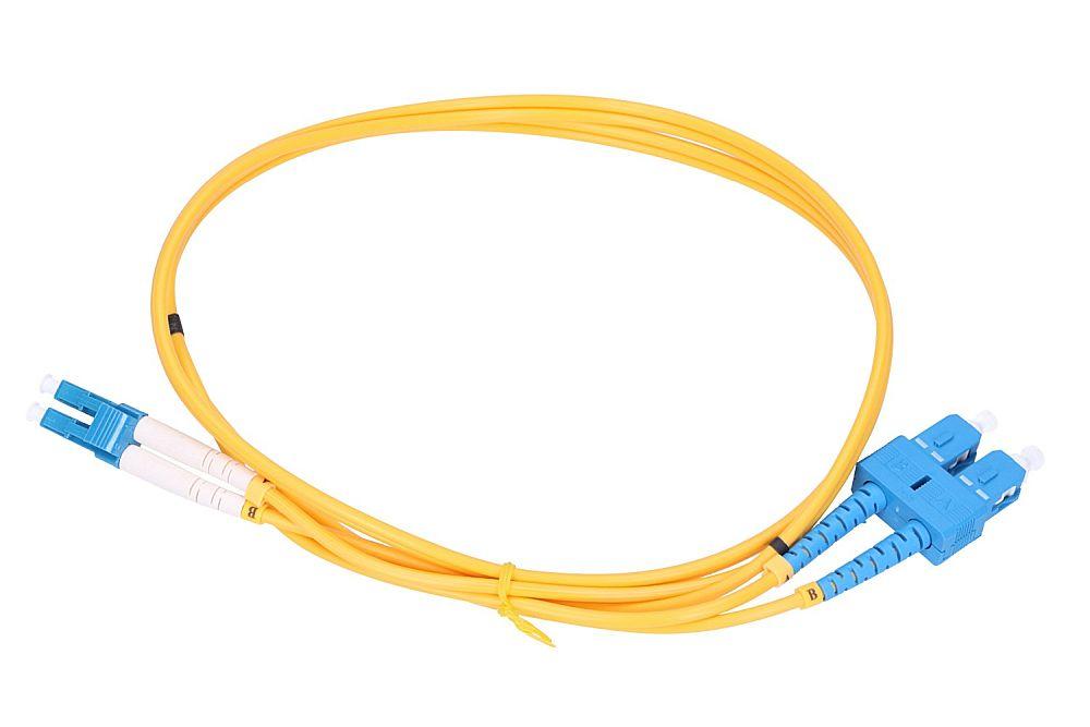 Extralink LC/UPC-SC/UPC Patchcord Monomodo Duplex G652D 3mm 20m