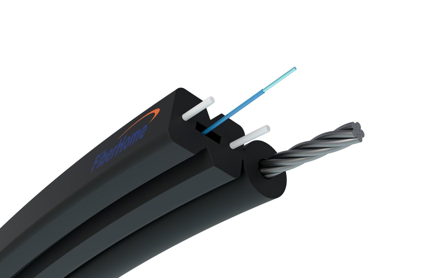 Cavo in fibra ottica sopraelevato piatto 1F S-NOTKSP single mode 1J G.657A1 06kN 52mm Fiberhome