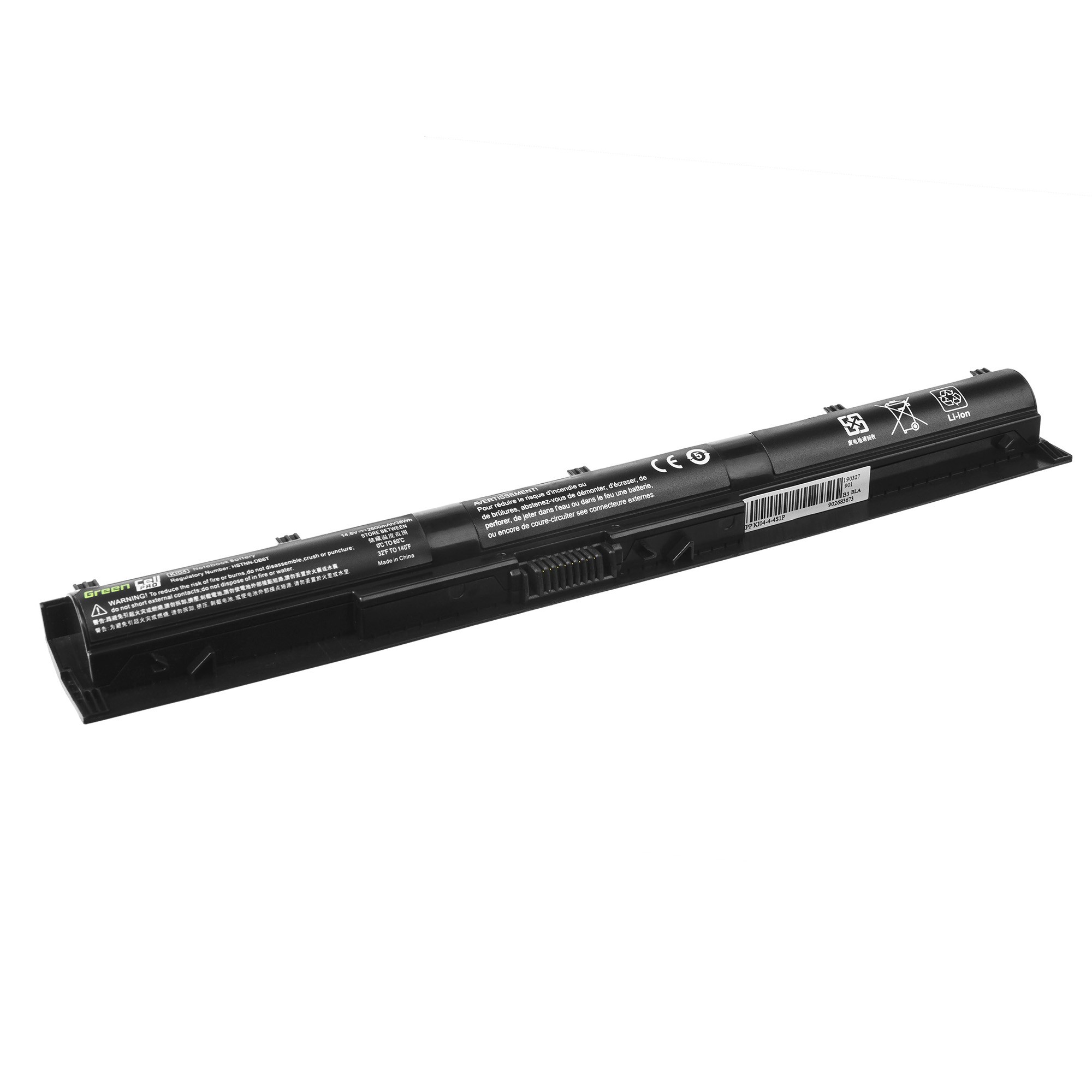 Batteria portatile PRO KI04 per HP Pavilion 15-AB - 14,4 V - 2600 mAh