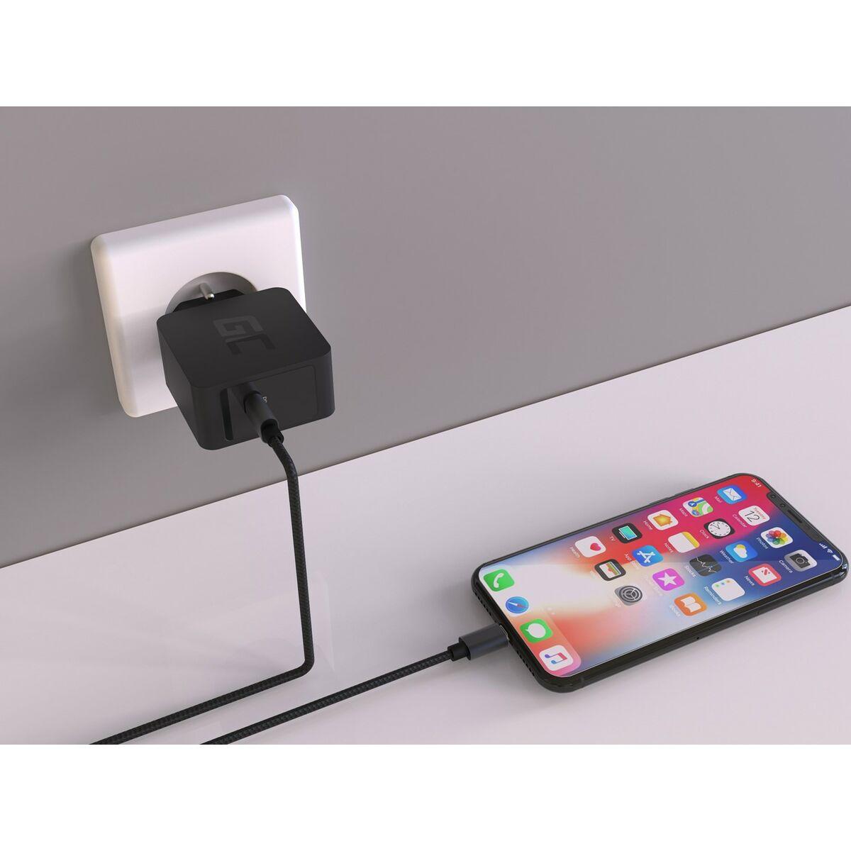 Green Cell CHAR07 Caricabatterie per dispositivi mobili Nero Interno (Green Cell Charger USB-C 18W PD for Samsung Galaxy S8/S8/