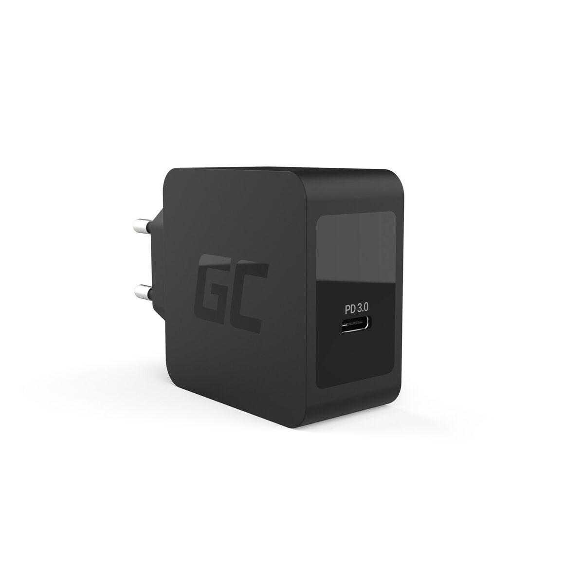 Green Cell CHAR07 Caricabatterie per dispositivi mobili Nero Interno (Green Cell Charger USB-C 18W PD for Samsung Galaxy S8/S8/