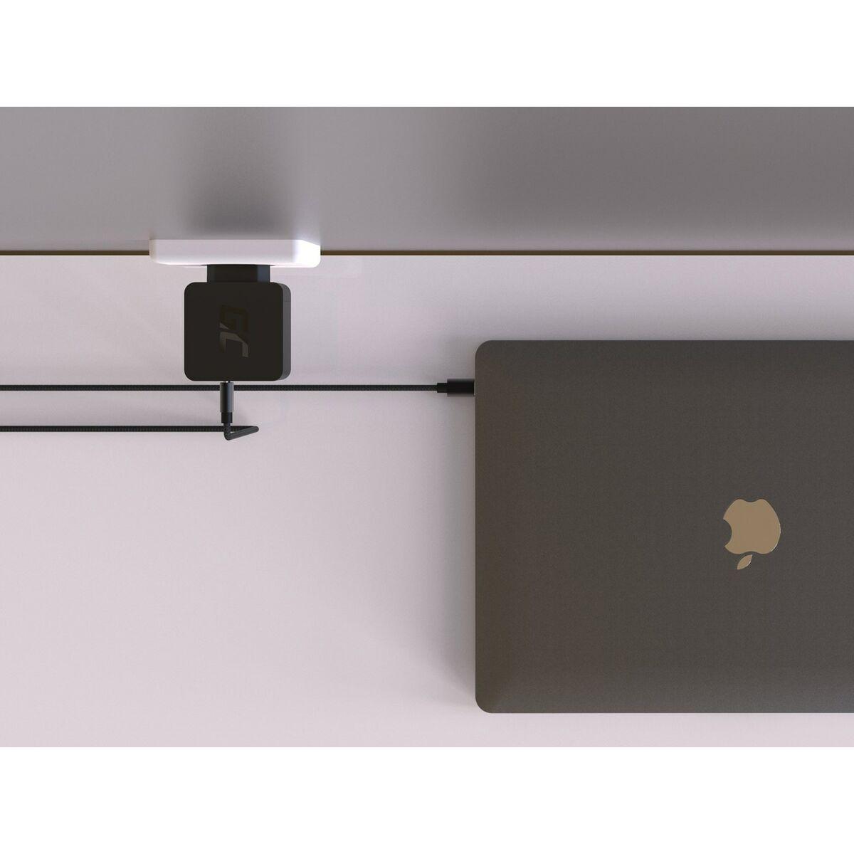 Green Cell CHAR09 Caricabatterie per dispositivi mobili Nero Interno (Green Cell Charger USB-C 60W PD with cable Apple MacBook