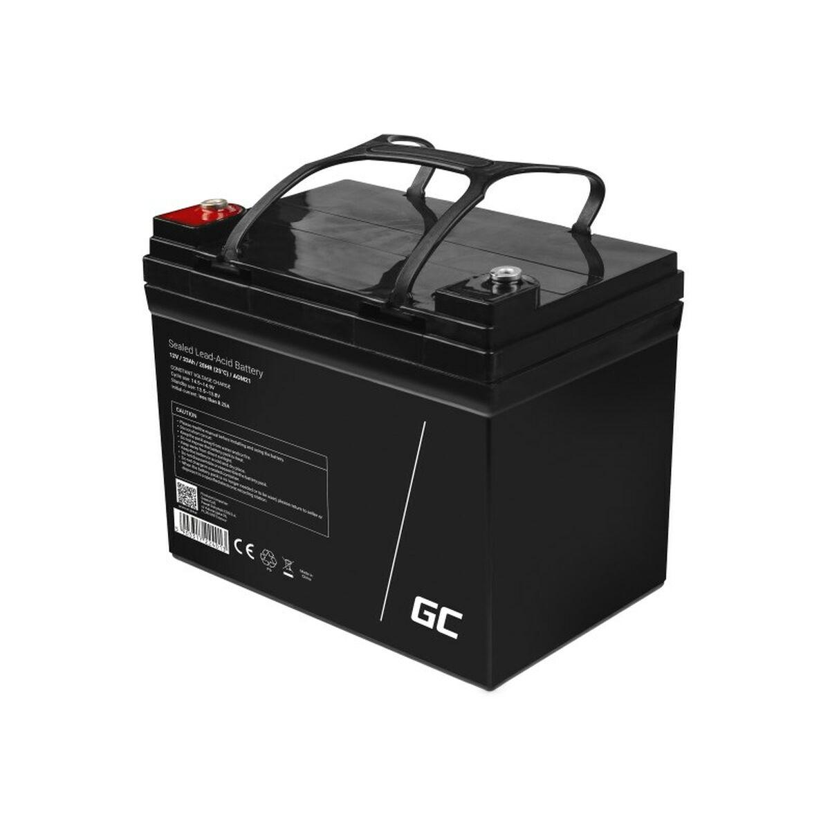 Batteria Green Cell AGM VRLA 12V 33Ah senza manutenzione per tosaerba scooter barca sedia a rotelle