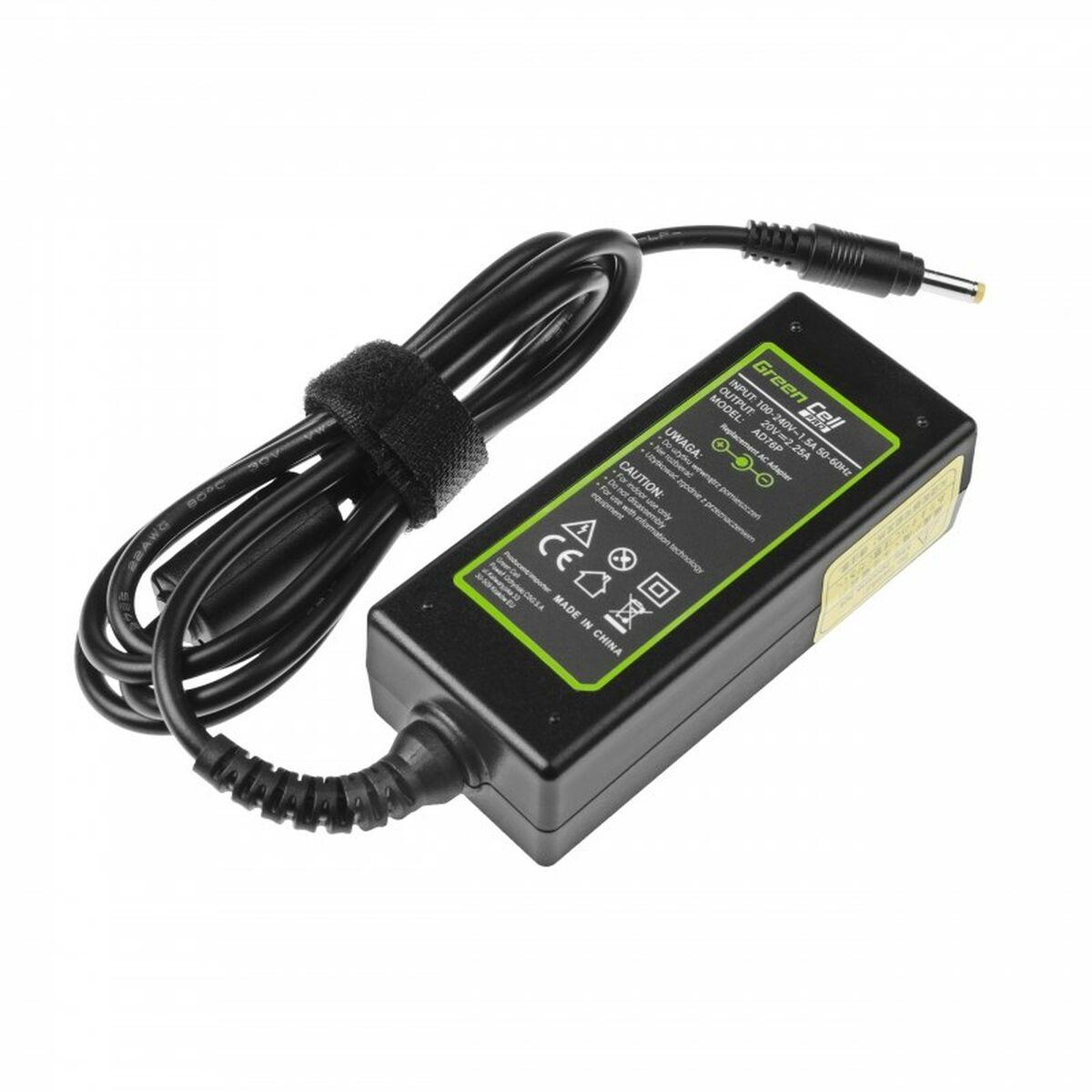 Green Cell AD76P adattatore e invertitore Interno 45 W Nero (Green Cell Pro Charger for Lenovo IdeaPad 100 etc. 20V 2.25A 45W -