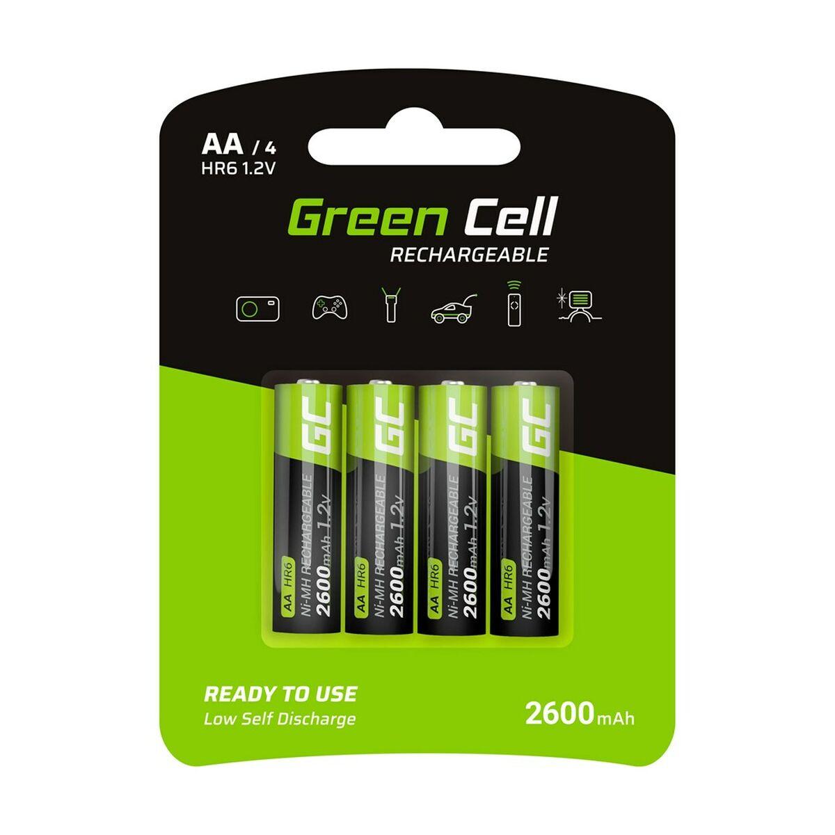 Green Cell GR01 batteria per uso domestico Batteria ricaricabile Stilo AA Nichel-Metallo Idruro NiMH (Green Cell Rechargeable A