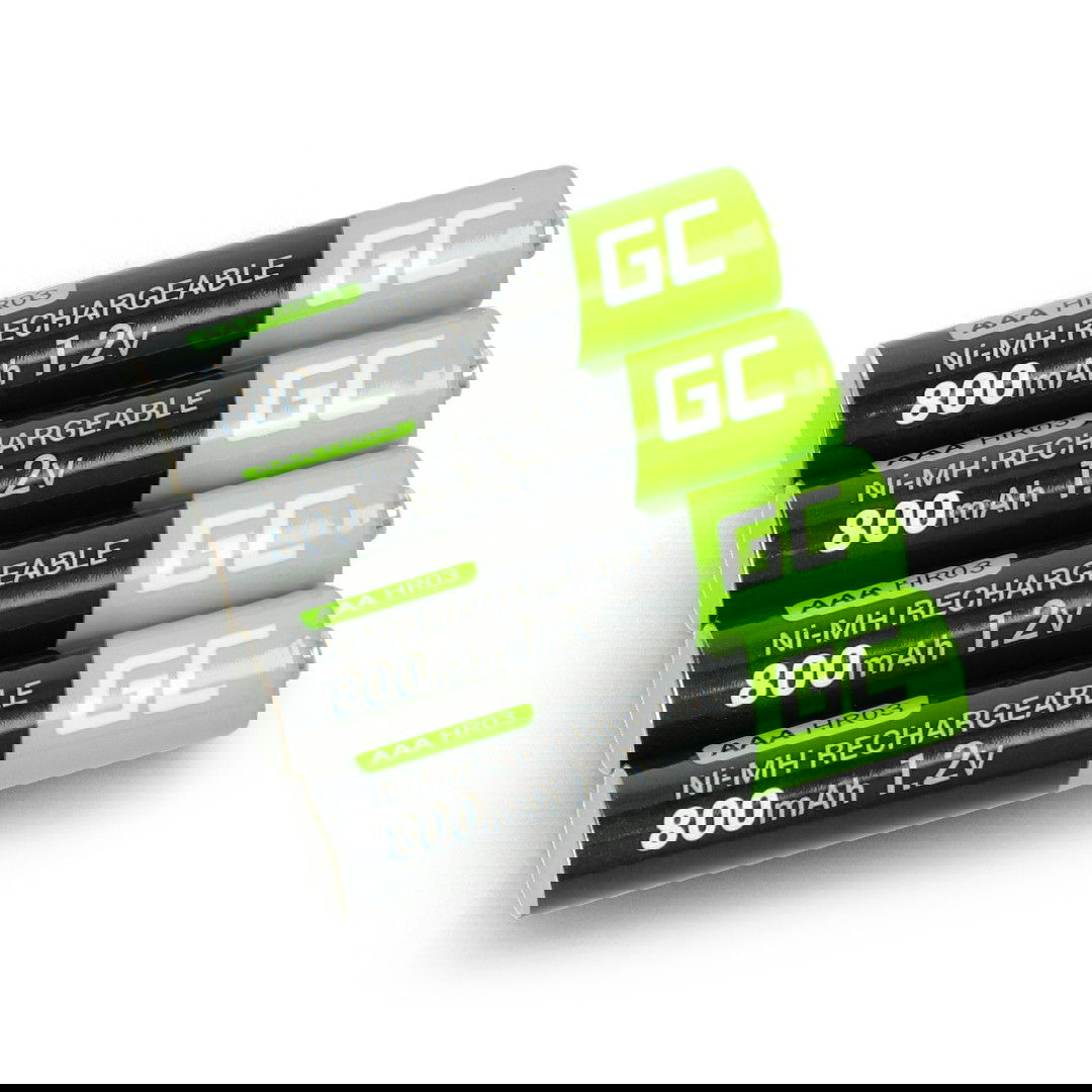 Green Cell GR04 batteria per uso domestico Batteria ricaricabile Mini Stilo AAA Nichel-Metallo Idruro [NiMH] (Green Cell Rechar
