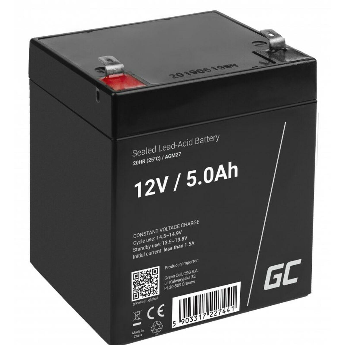 Green Cell AGM27 batteria UPS Acido piombo VRLA 12 V 5 Ah (Green Cell AGM VRLA 12V 5Ah maintenance-free battery for alarm syste