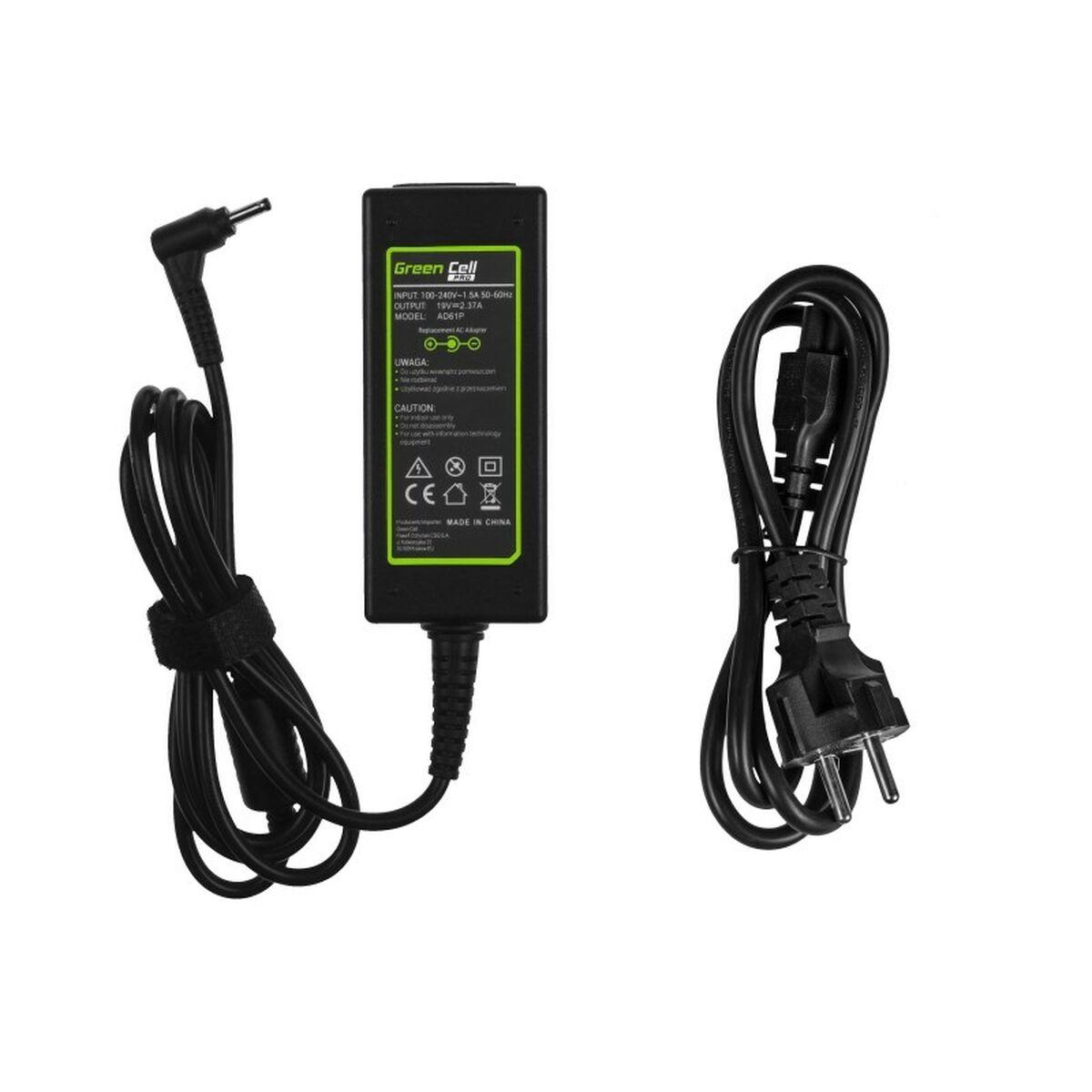 Green Cell AD61P adattatore e invertitore Interno 45 W Nero (Green Cell Pro Charger for Asus, 19V 2.37A 45W - Black)