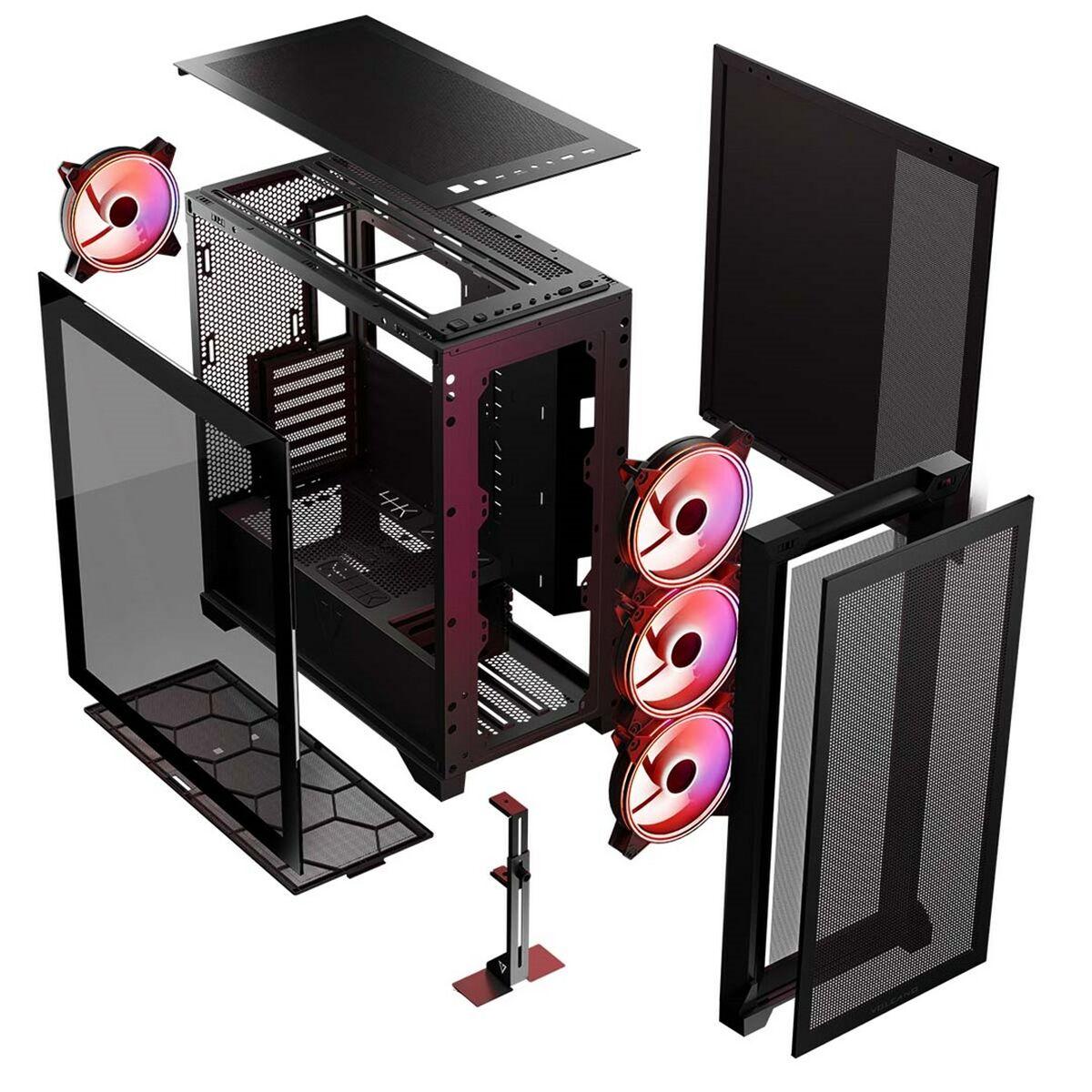 Case computer desktop ATX Modecom VOLCANO EXPANSE S APEX ARGB Nero