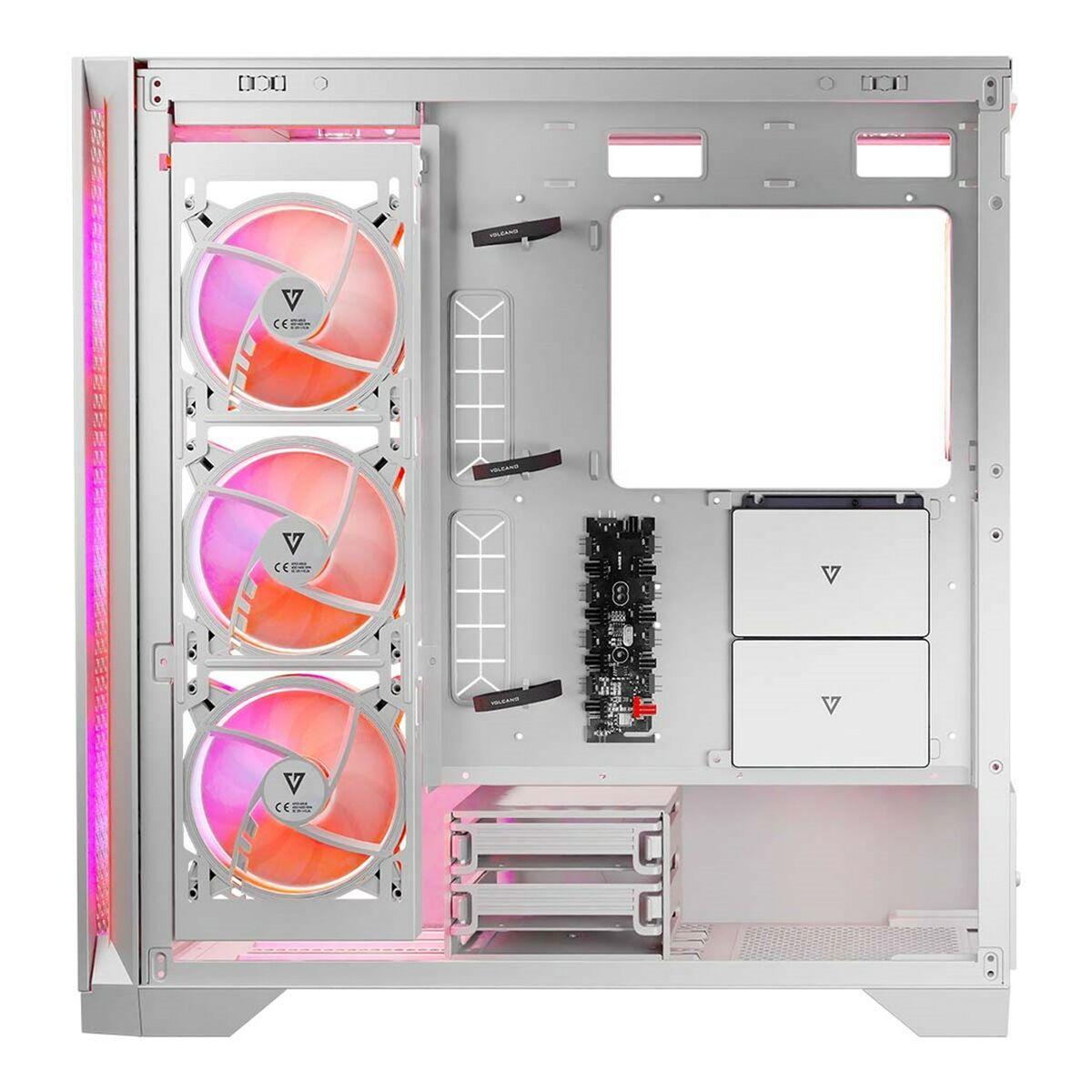 Case computer desktop ATX Modecom VOLCANO EXPANSE T APEX ARGB Bianco