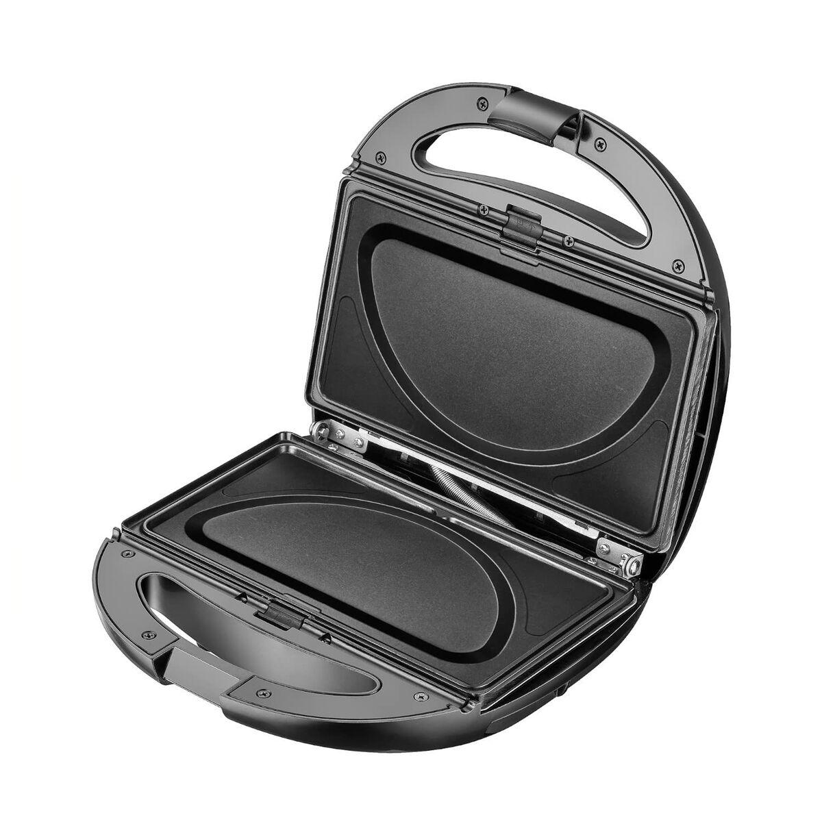 Piastra Grill Elettrica Adler CR 3057 Nero Argentato 1200 W