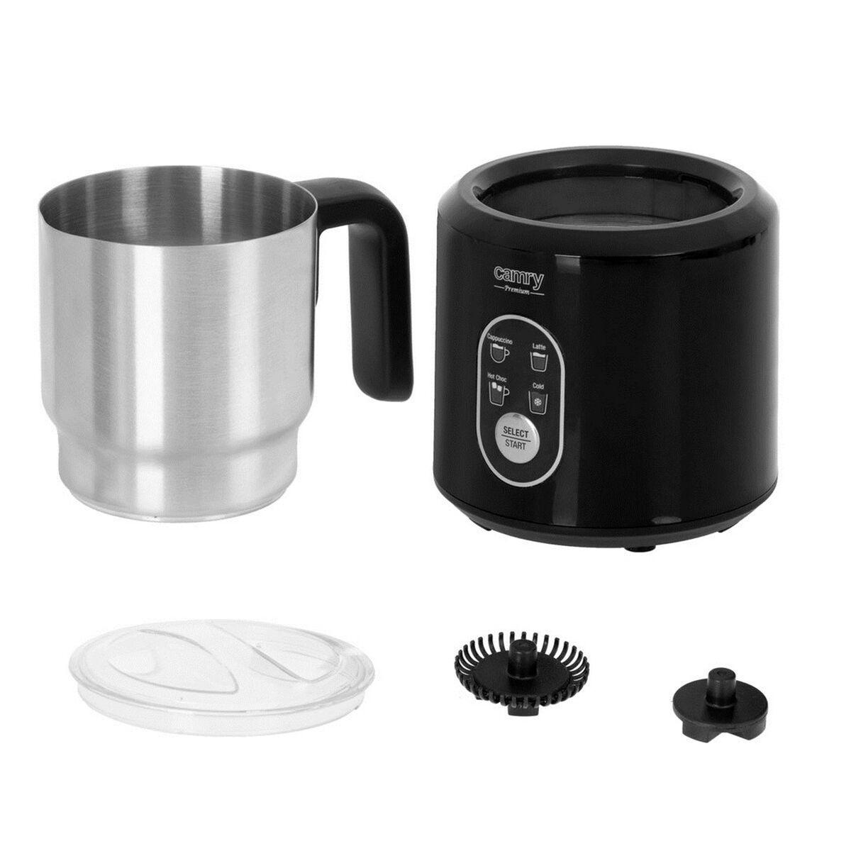 Sbattitore per Latte Adler CR 4498 1000 W 500 W Nero Argentato 350 ml