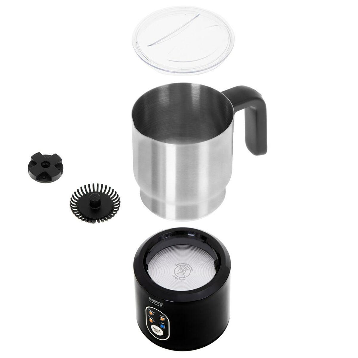 Sbattitore per Latte Adler CR 4498 1000 W 500 W Nero Argentato 350 ml