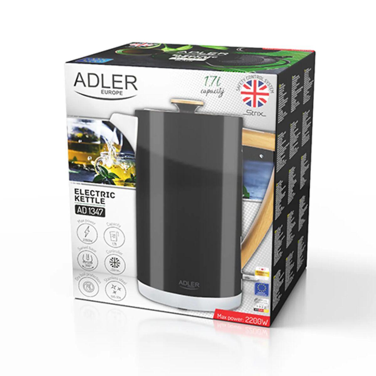 Bollitore Adler AD 1347b Nero Legno 2200 W 1850 W 1,7 L