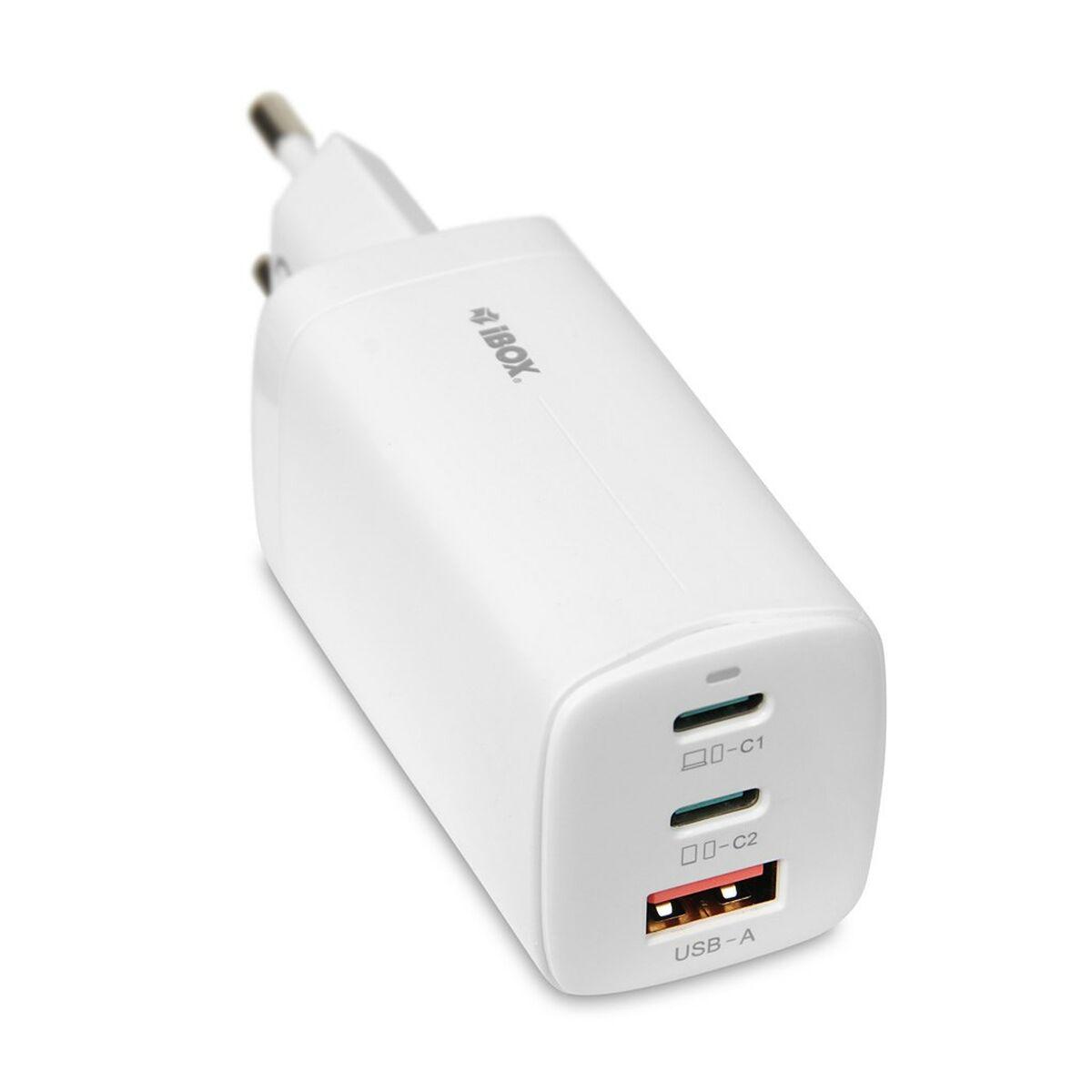 Caricabatterie da Parete Ibox ILUC65W Bianco 65 W