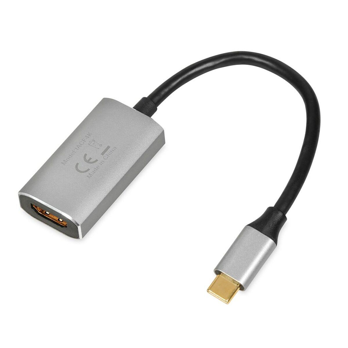 Adattatore USB-C con HDMI Ibox IACF4K Argentato