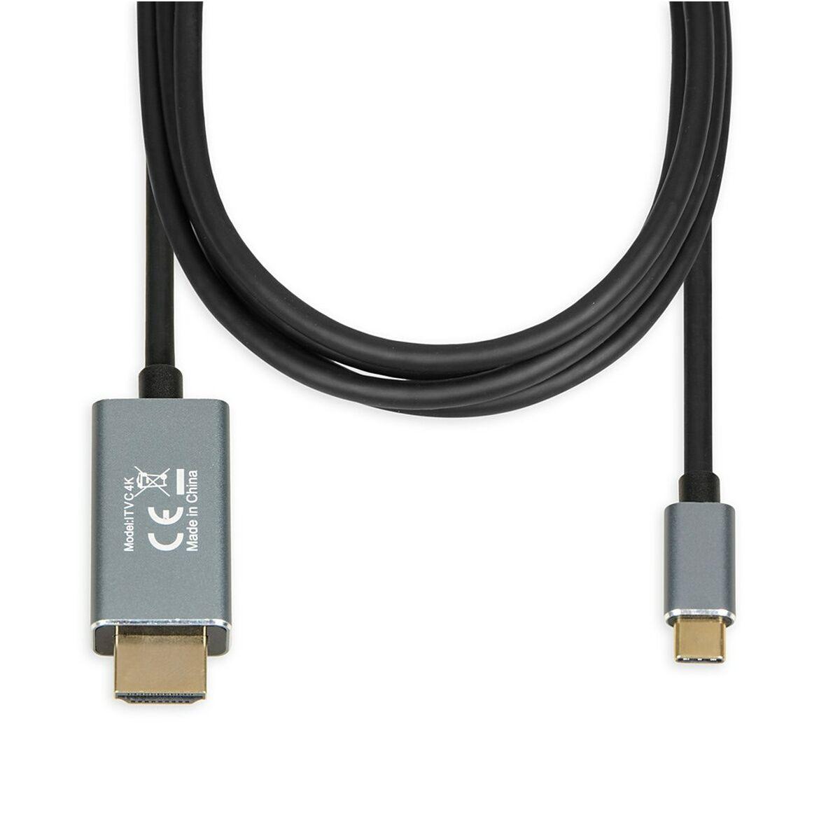 Adattatore USB C con HDMI Ibox ITVC4K Nero 1,8 m