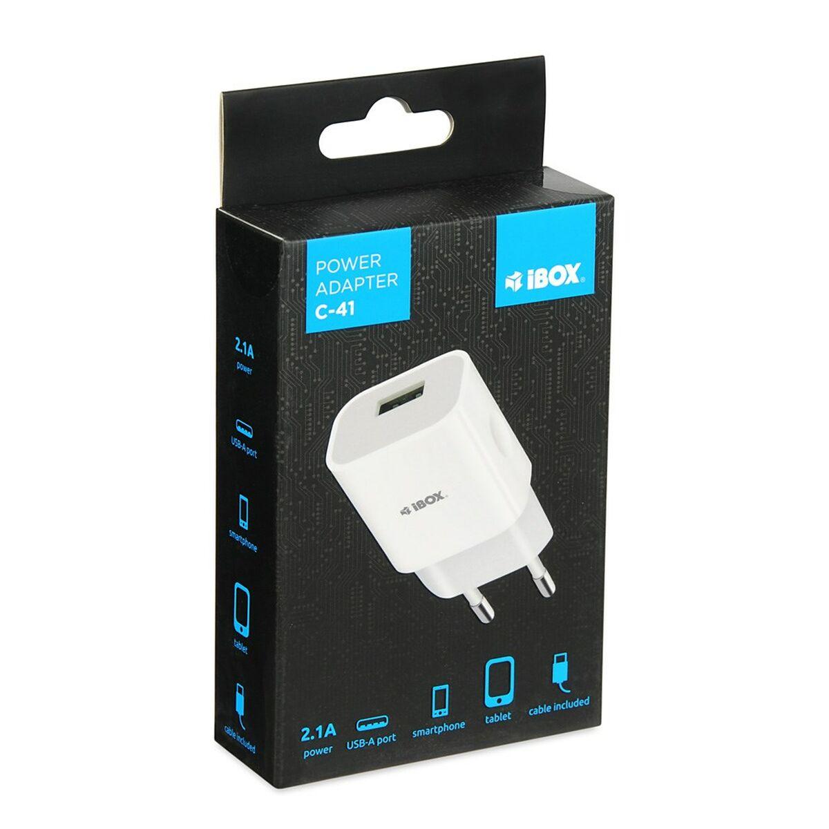 Caricabatterie da Parete Ibox ILUC41W Bianco 12 W