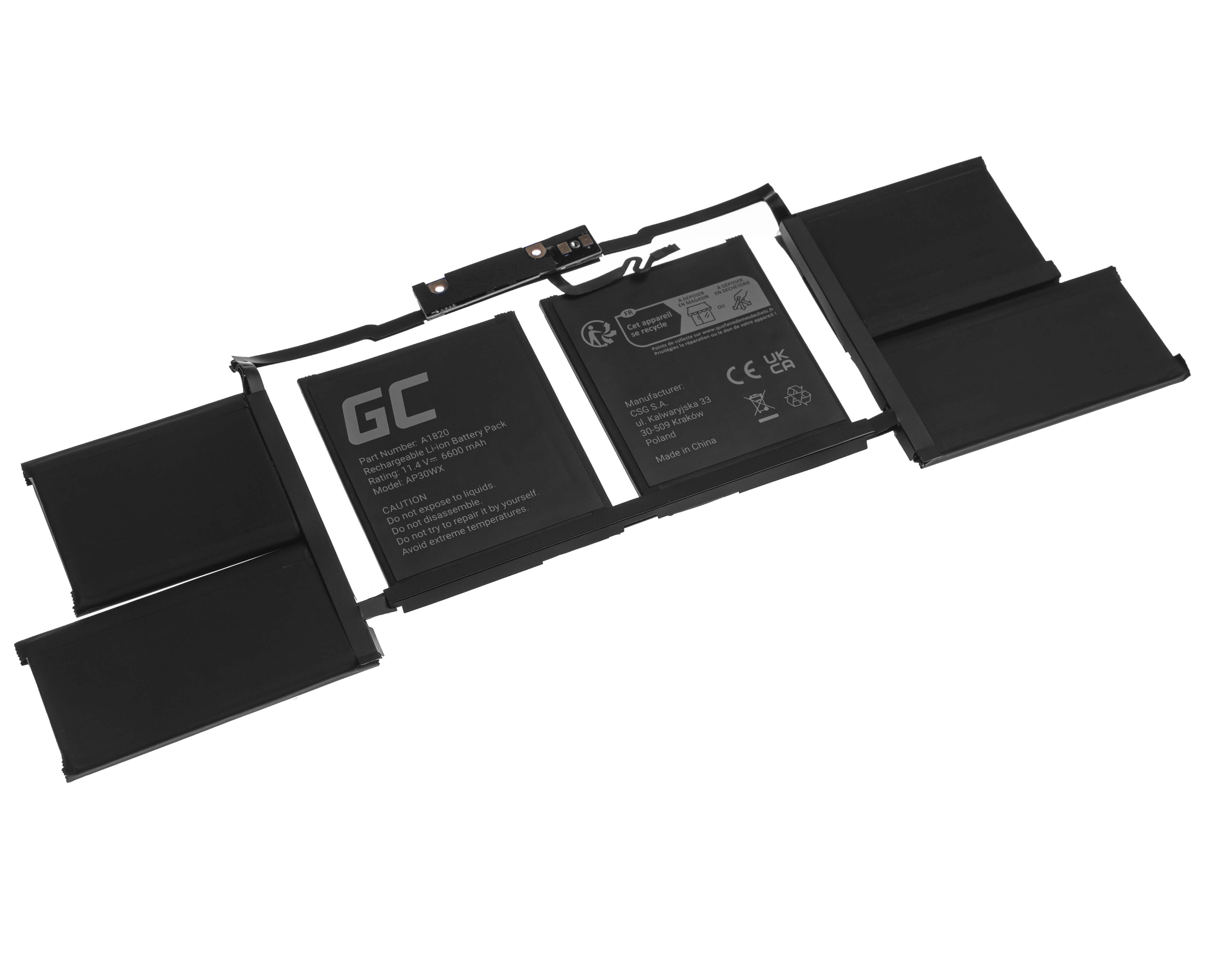 Batteria portatile A1820 per Apple MacBook Pro 15 A1707 (2016, 2017)