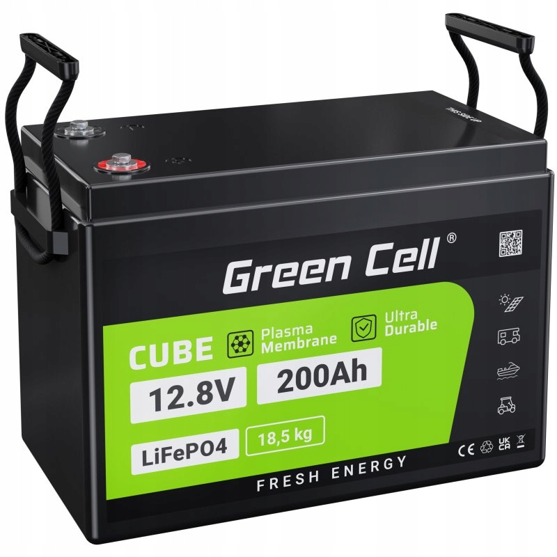 Batteria LiFePO4 - 200Ah - 12,8V - 2560Wh L