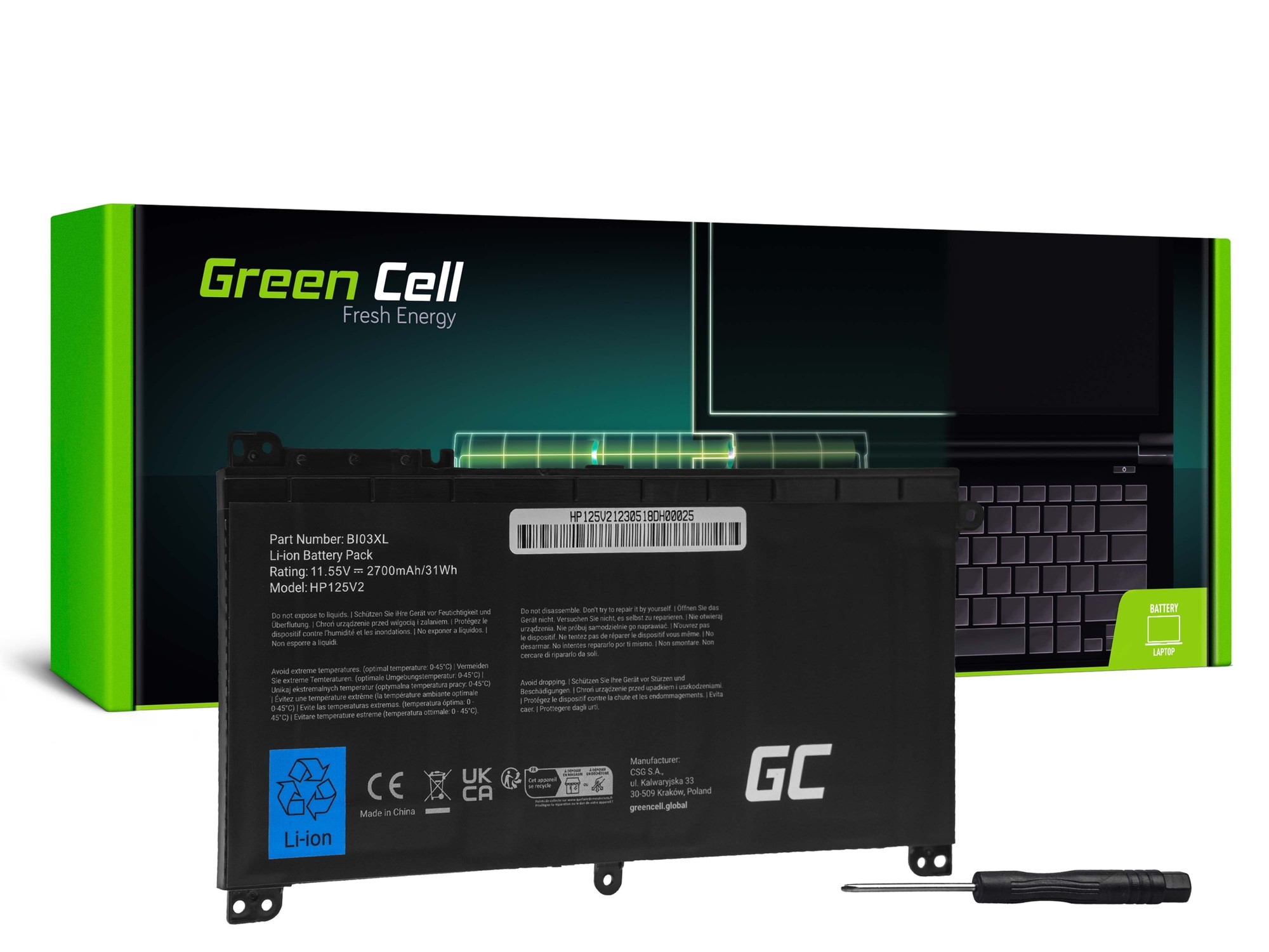 Batteria BI03XL ON03XL per HP Pavilion x360 13-U 13-U000 13-U100 Stream