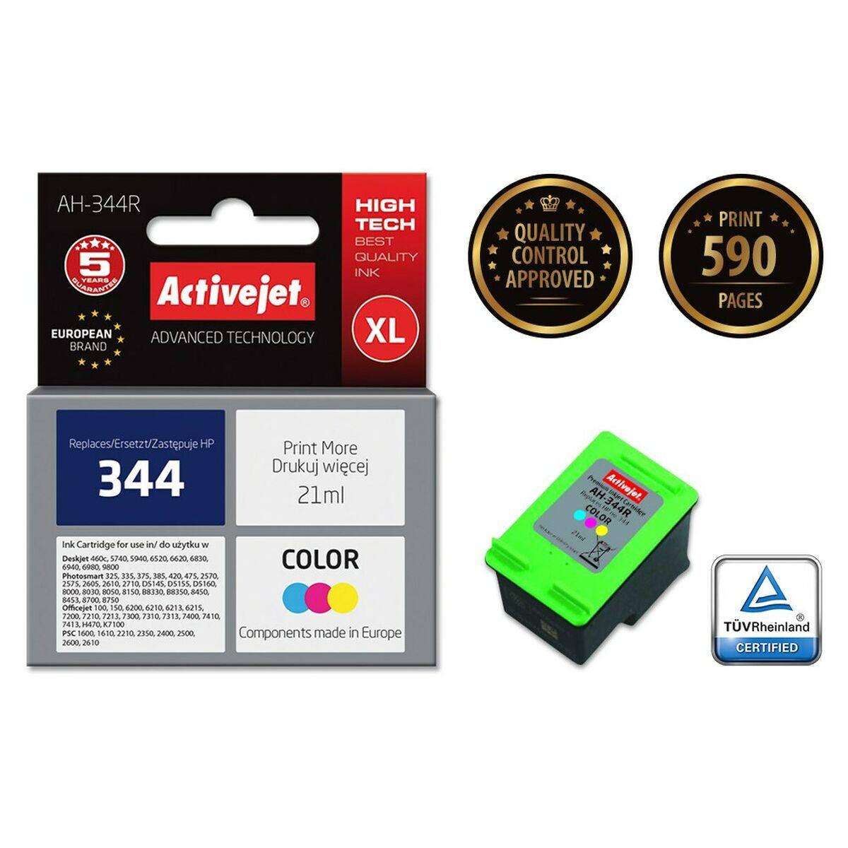 Cartuccia ad Inchiostro Originale Activejet AH-344R Ciano/Magenta/Giallo