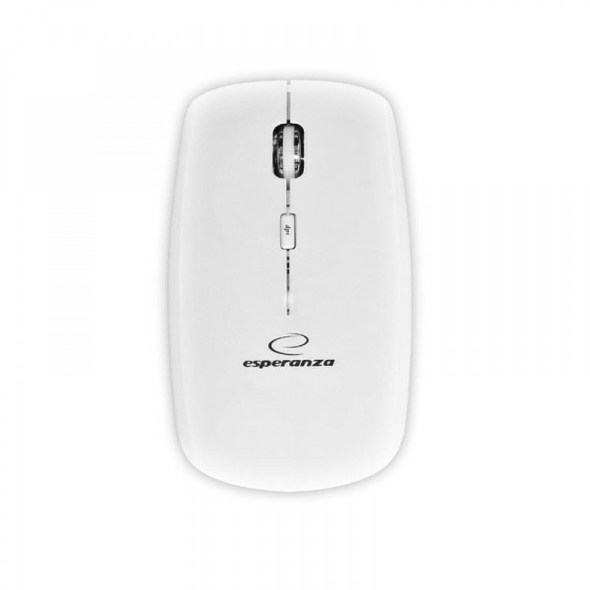 Mouse senza fili Esperanza EM120W Grigio Bianco/Grigio