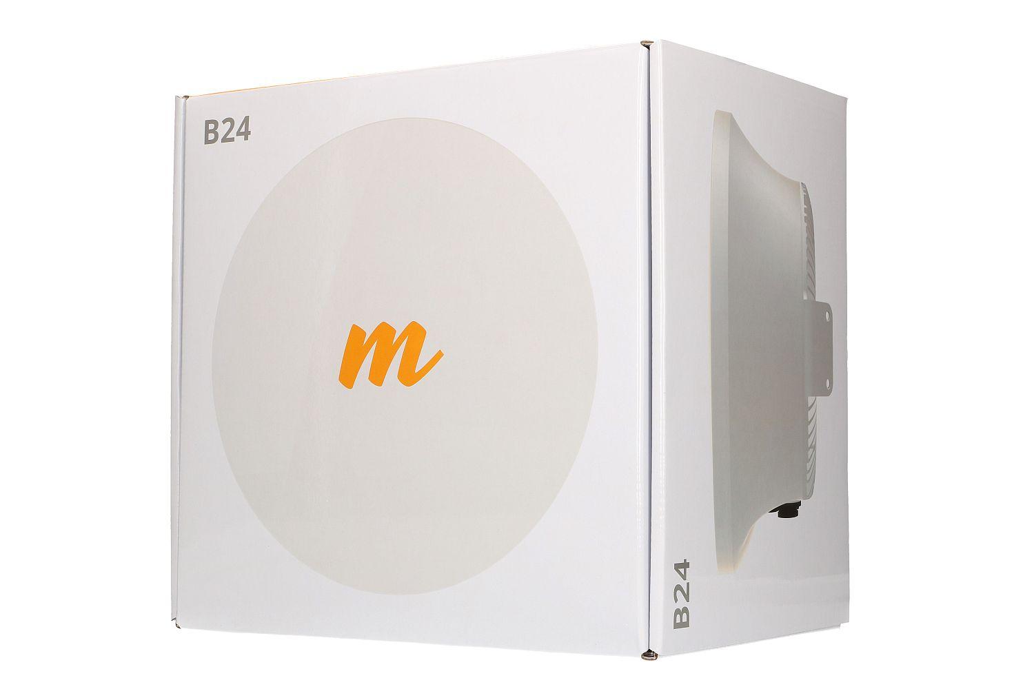 Mimosa B24 Ponte radio 15Gbps 2400-2425GHz SFP 3km antenna integrata 33dBi
