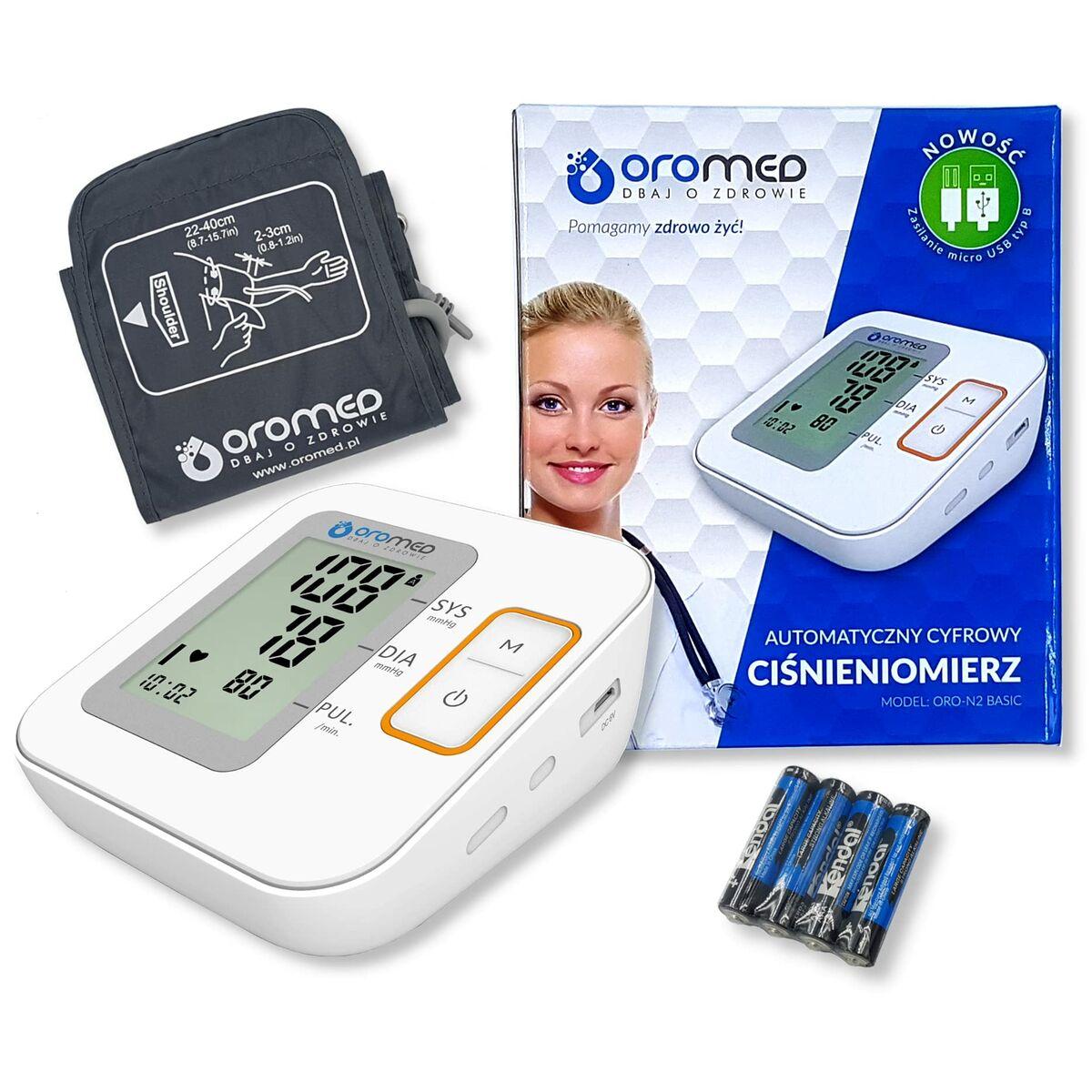 Sfigmomanometro elettronico da braccio Oromed ORO-N2 Alimentatore di base