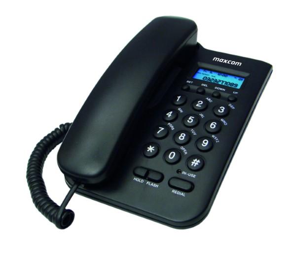 MAXCOM KXT100 PHONE CORDED BLK